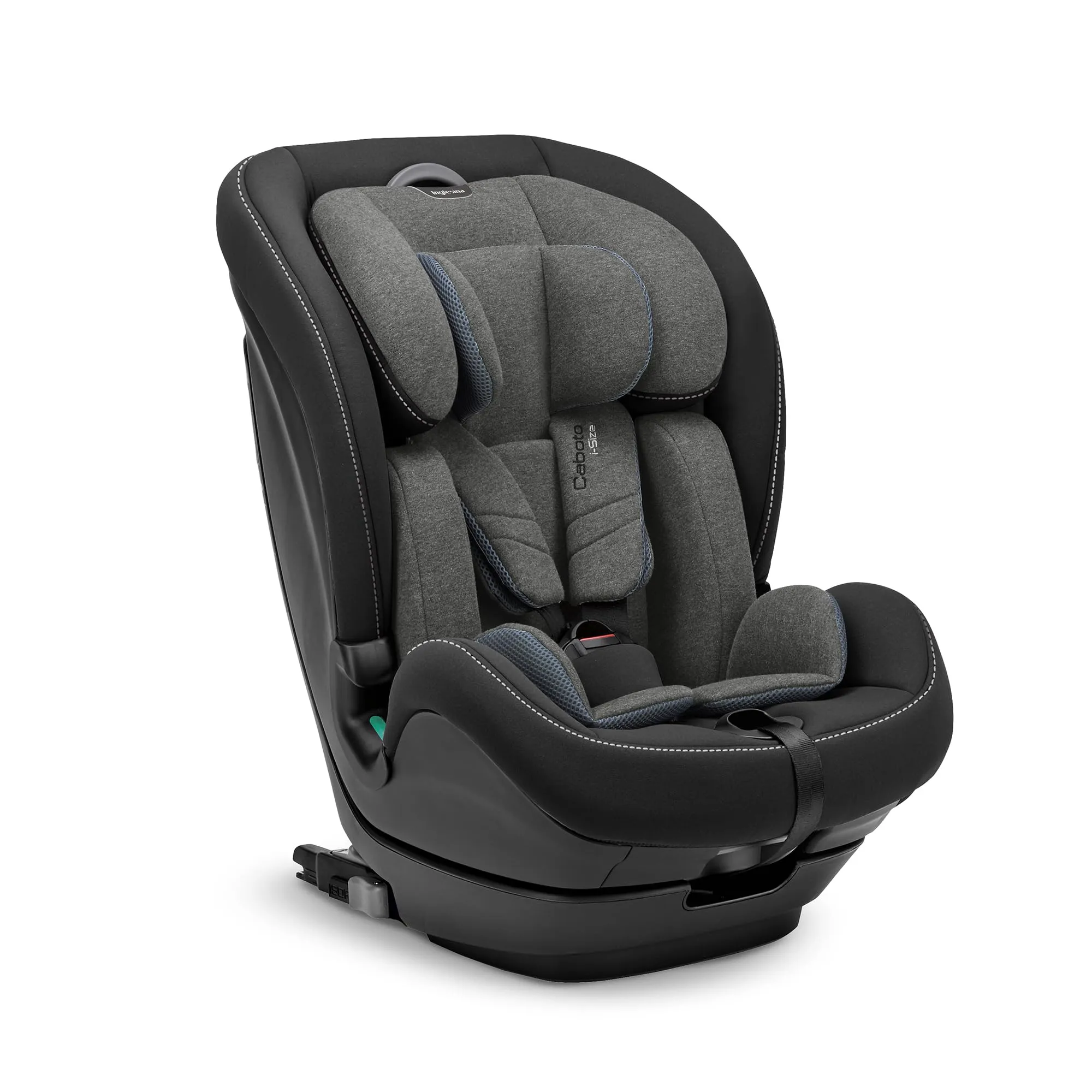 Inglesina Caboto i-Size Seggiolino Auto, Isofix, da 15 mesi a 12 Anni circa, dai 76 ai 150 cm, Vulcan Black