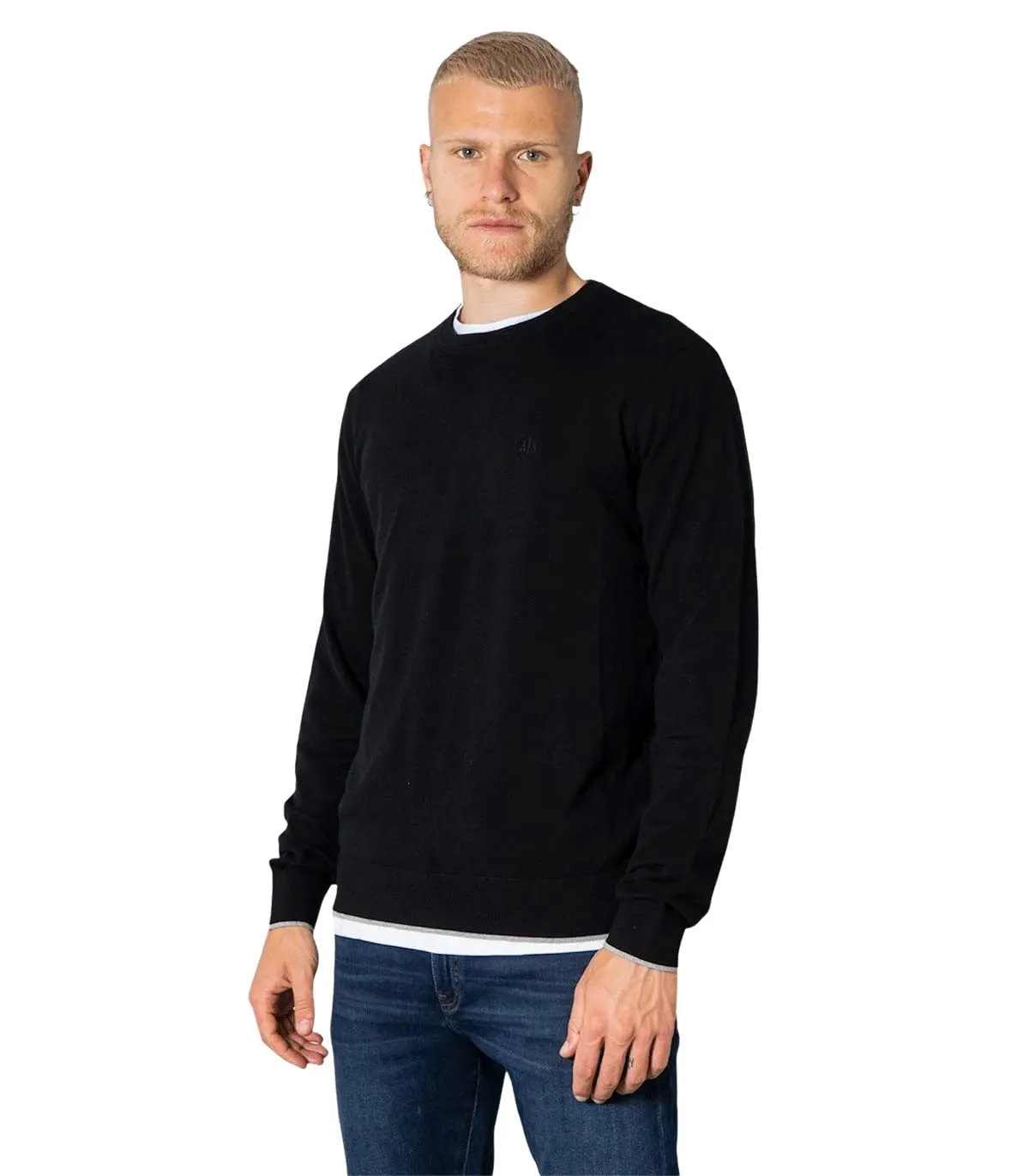 ARMANI EXCHANGE Crew Neck, Maglione, Uomo, Nero, S