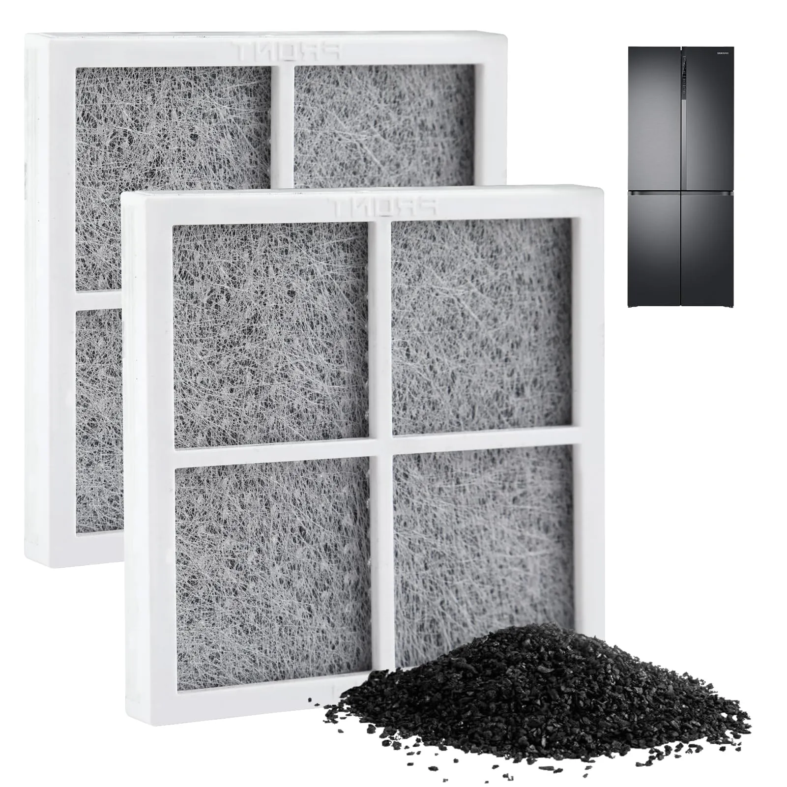 Filtro Aria Pure Fresh, Pack 2 Filtri Antibatterici per Frigorifero LG e Kenmore - Ricambi Filtro Aria Antibatterico ADQ73214405 ADQ73214404 ADQ73214408