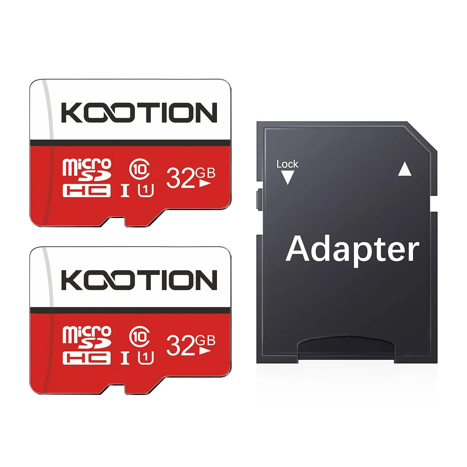 KOOTION Scheda di Memoria 32GB Classe 10 MicroSDHC Memory Card TF (A1 e U1) Velocità di Lettura Fino a 100 MB/s, per Telefono, Videocamera, Switch, Gopro, Tablet