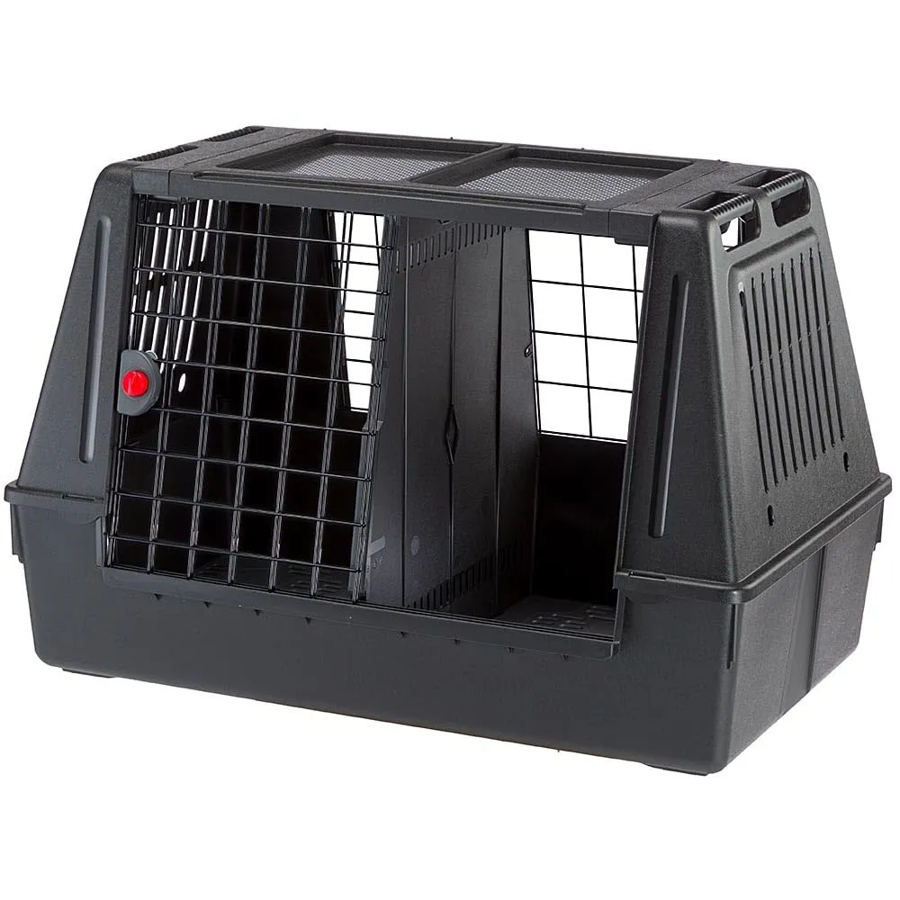 Ferplast Trasportino per Cani da Auto ATLAS CAR 100 SCENIC Trasporto Cani Auto con Agganci di Sicurezza Ottima Aerazione, 100 x 60 x h 66 cm.
