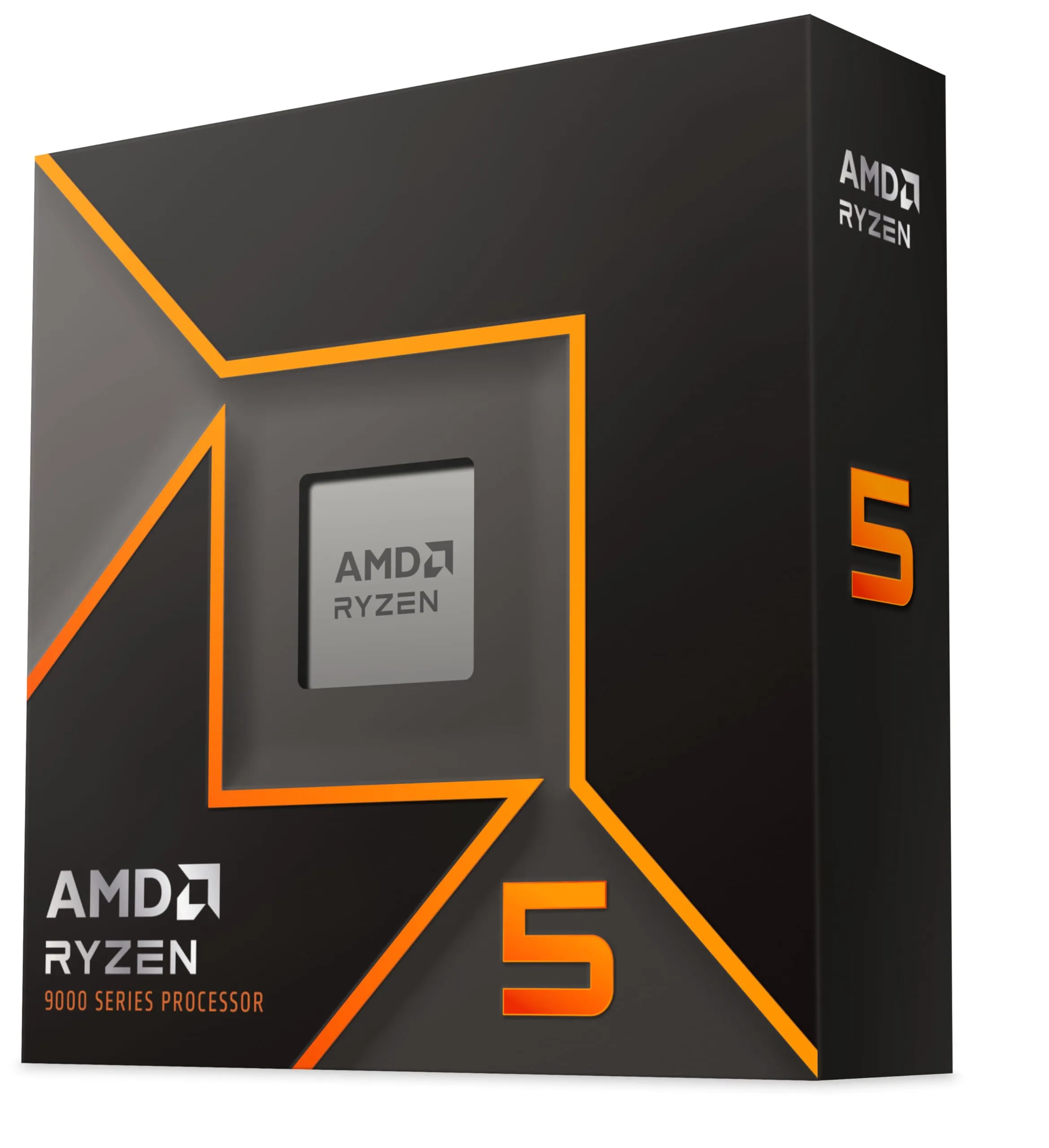 Processore AMD Ryzen 5 9600X (scheda grafica integrata Radeon, 6 Cores/12 Threads, 65W DTP, Socket AM5, Cache 38MB, Boost di Frequenza fino a 5.4 GHz max, senza ventole)