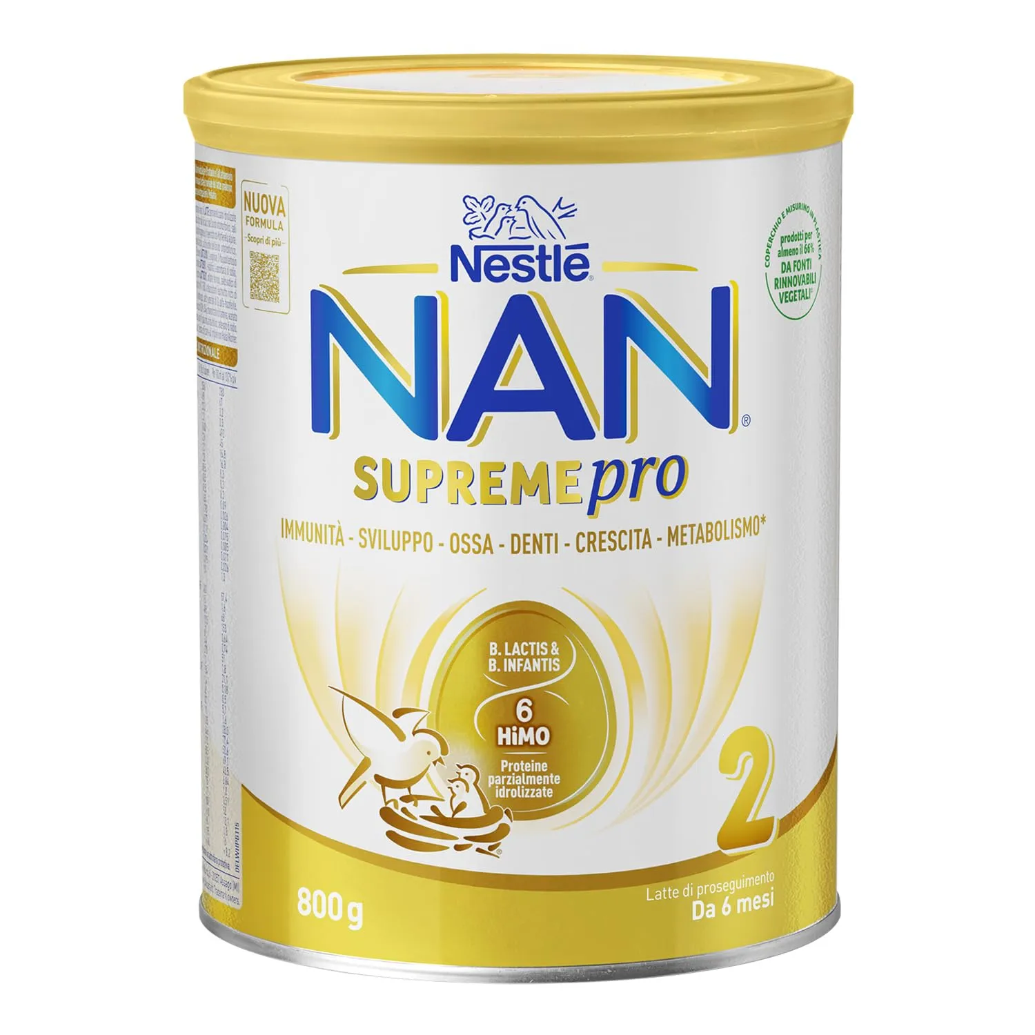NESTLÉ NAN SUPREMEpro 2 Latte di Proseguimento Polvere da 6 mesi, Latta 800g