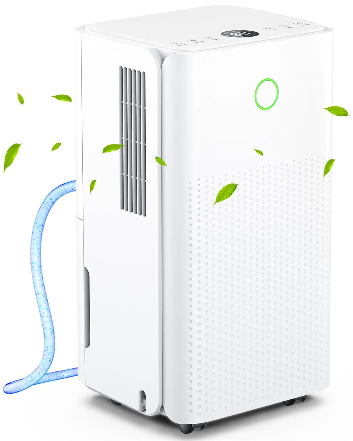 Deumidificatore, Deumidificatore Ambiente Casa Muffa, Deumidificatori Portatile Silenzioso, Controllo Umidità, Funzione Asciugatrice, Sbrinamento Automatico, Adatto 100 m³