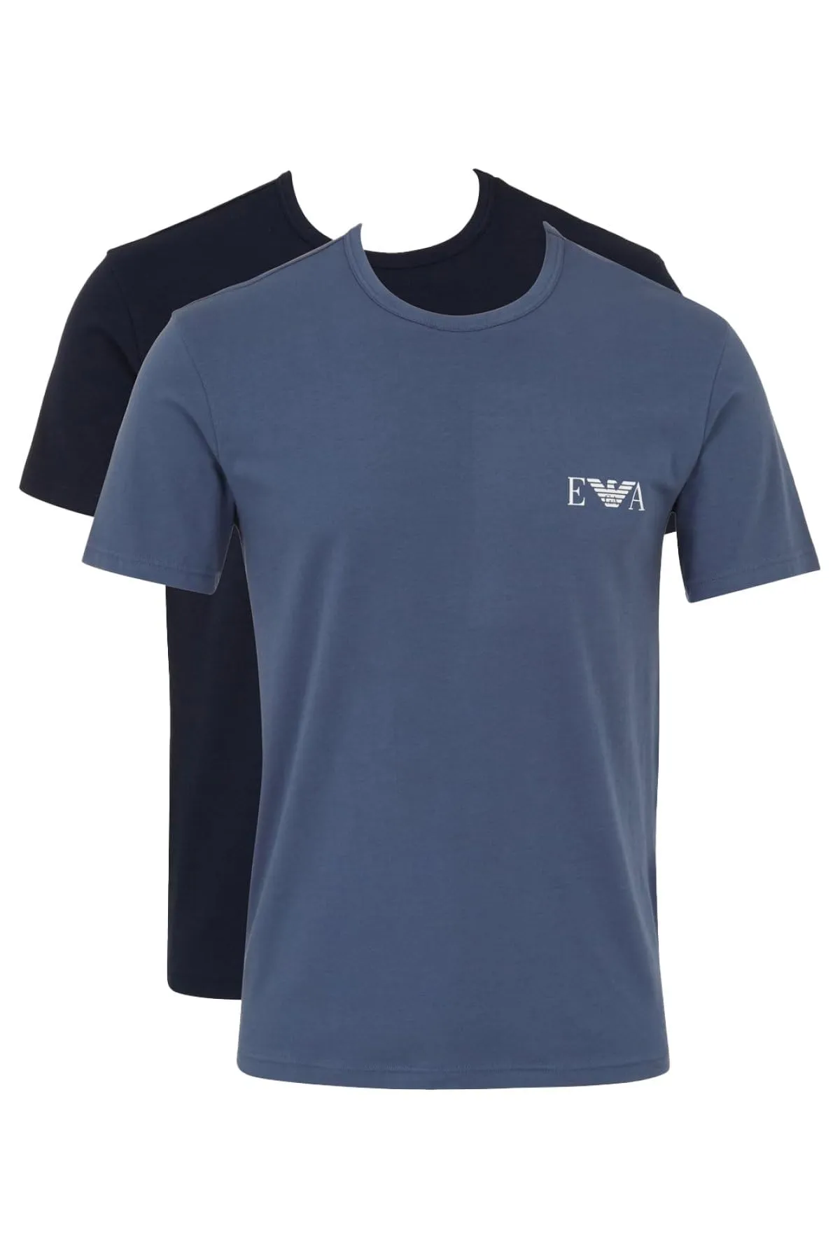 EMPORIO ARMANI 2-Pack Crew Neck T-Shirt, Blu/Blu, XL Uomo
