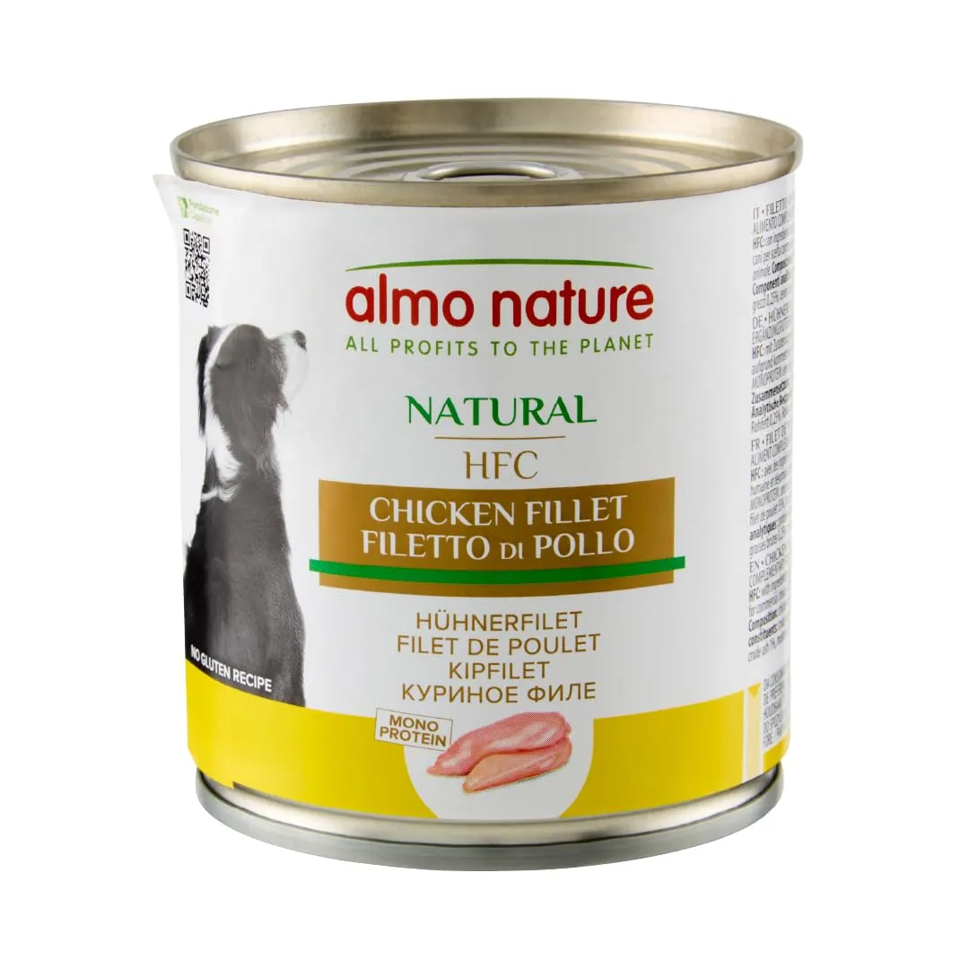 Almo Nature HFC Natural - Filetto Di Pollo, Umido Cane Naturale, 12 x 280g