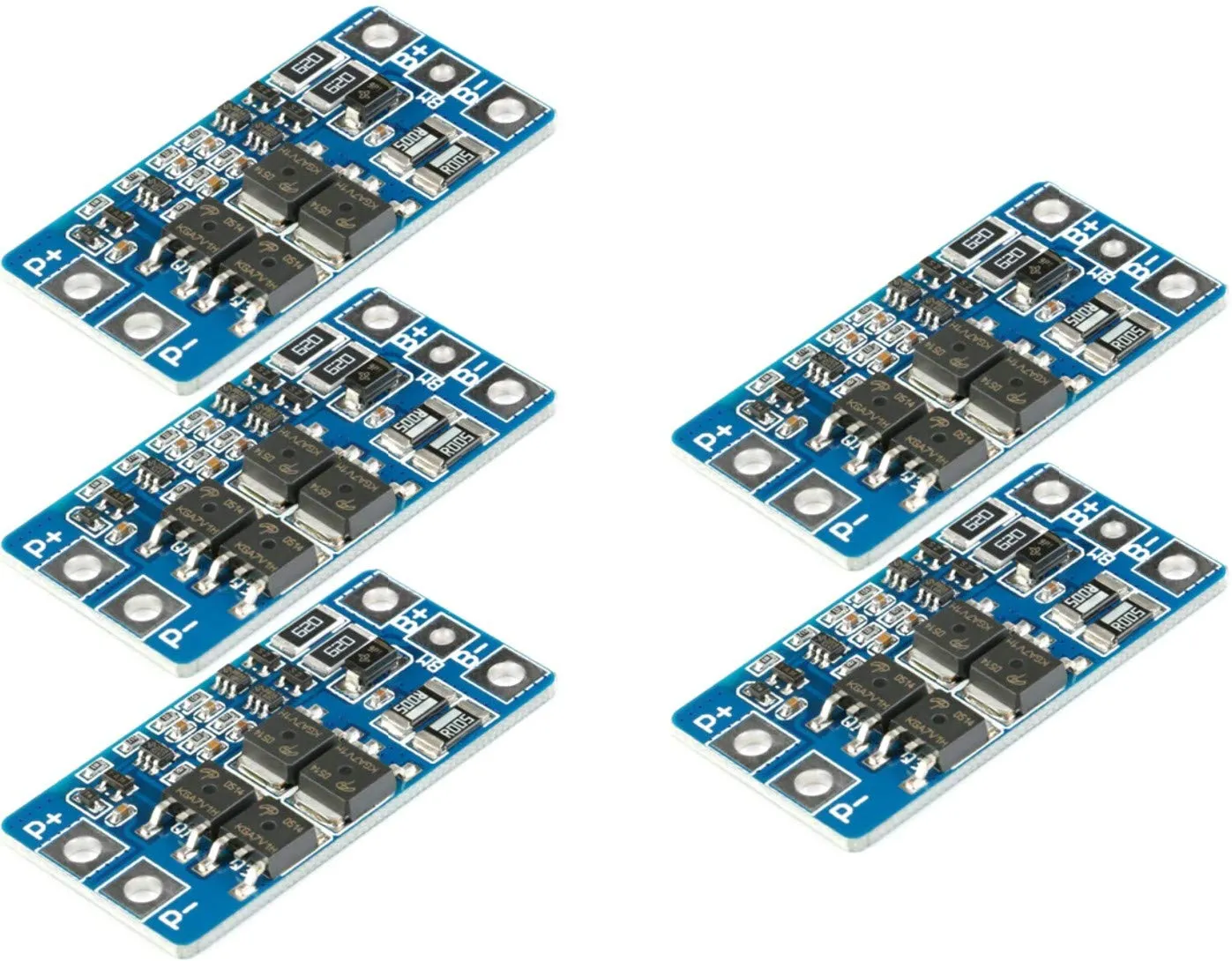TECNOIOT 5pcs 2S 10A 8.4V 7.4V Li-ion Lithium 18650 BMS PCM Battery Protection Board