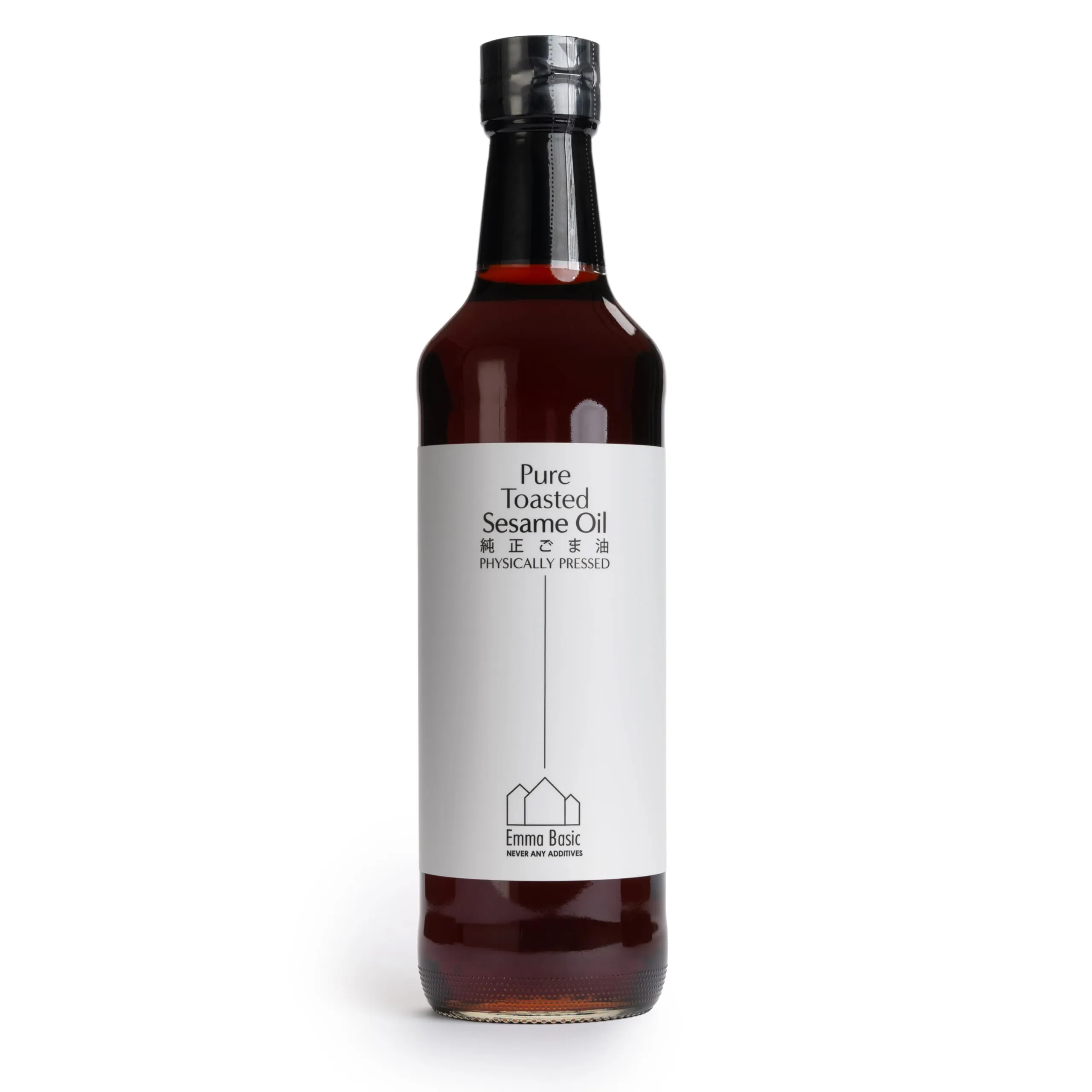 Emma Basic - Olio di sesamo tostato puro al 100% 500 ml | Pressato fisicamente | Puro al 100% | Non miscelato | Sapore e aroma ricchi