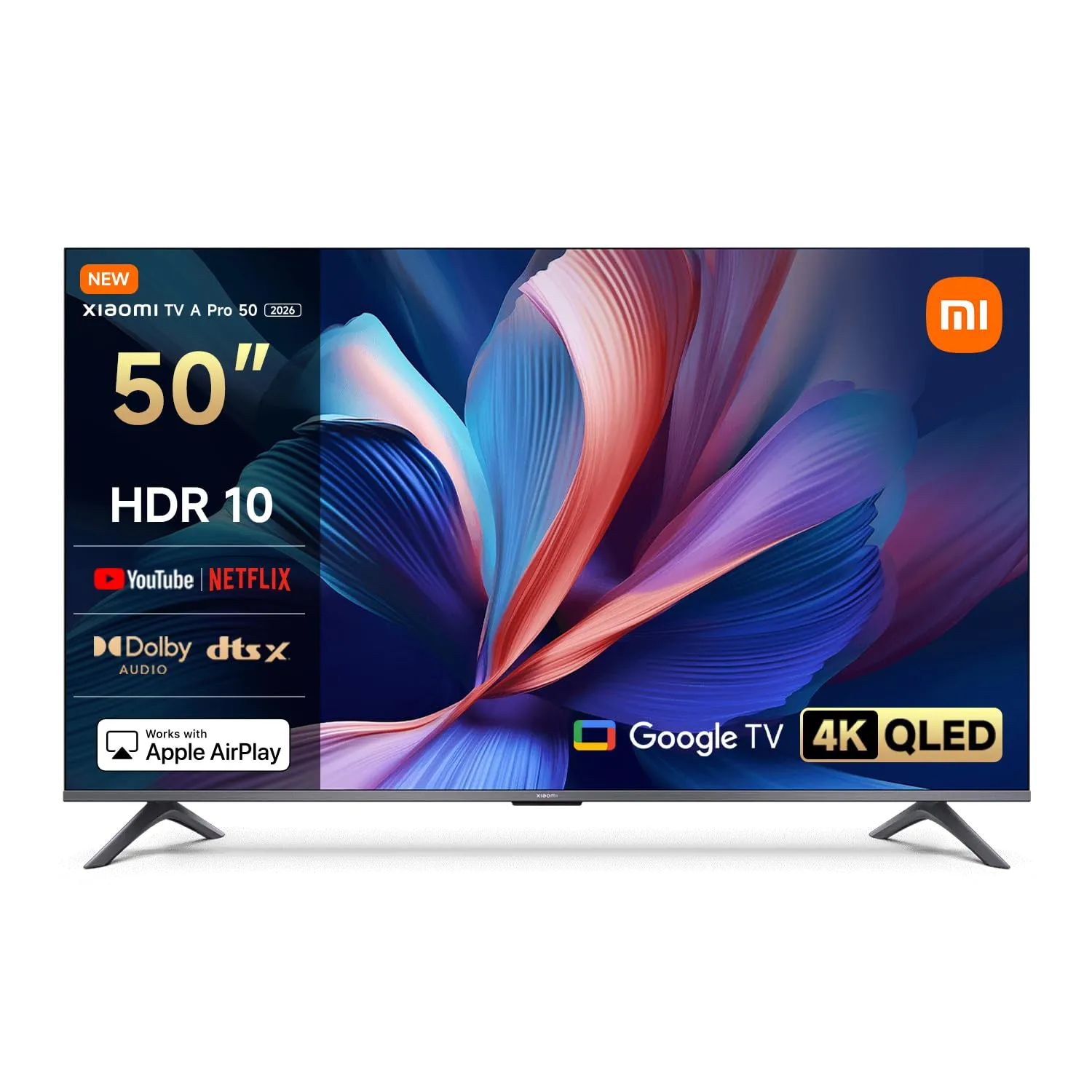 XIAOMI QLED 50" A Pro 2026 UltraHD 4K Dolby Audio Google TV