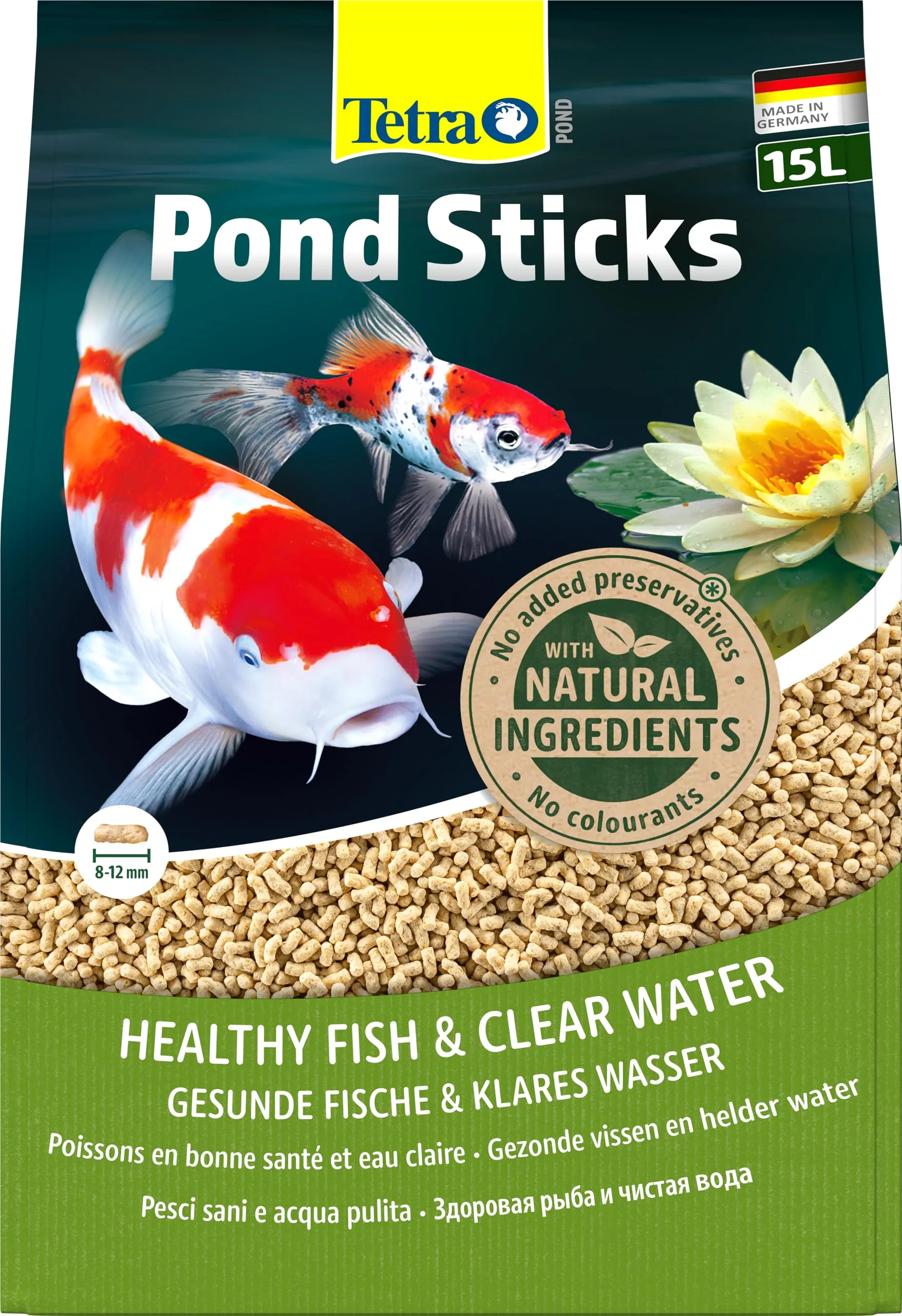 Tetra Pond Sticks, Mangime Per Pesci Men, May Vary, 15 l Confezione da 1