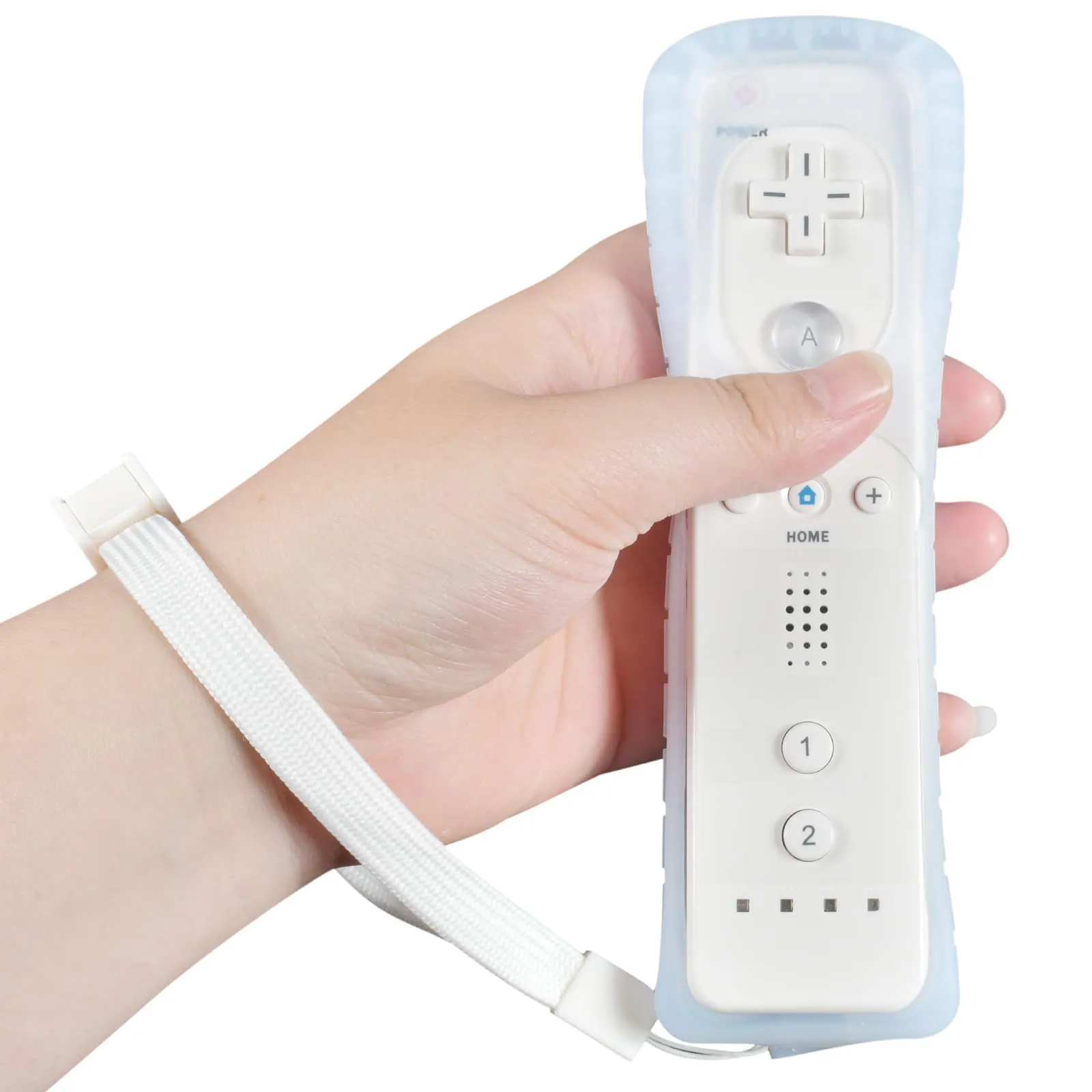 Funmo Wii Telecomando Motion Plus Wii Remote Game Controller e Nunchuk Controller per Wii e Wii U con Custodia in Silicone e Cinturino da Polso