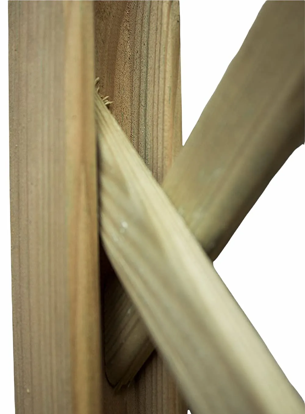 Pannello Grigliato in Legno di Pino Impregnato da Giardino per pianti rampicanti Decorazione Balconi (120x180 cm)