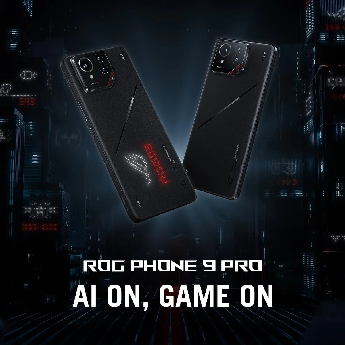 ASUS ROG Phone 9 Pro, EU Official, Phantom Black, 16GB RAM 512GB Storage, Snapdragon® 8 Elite, AMOLED da 6,78" 185Hz, Fotocamera da 50MP Sony® Lytia 700