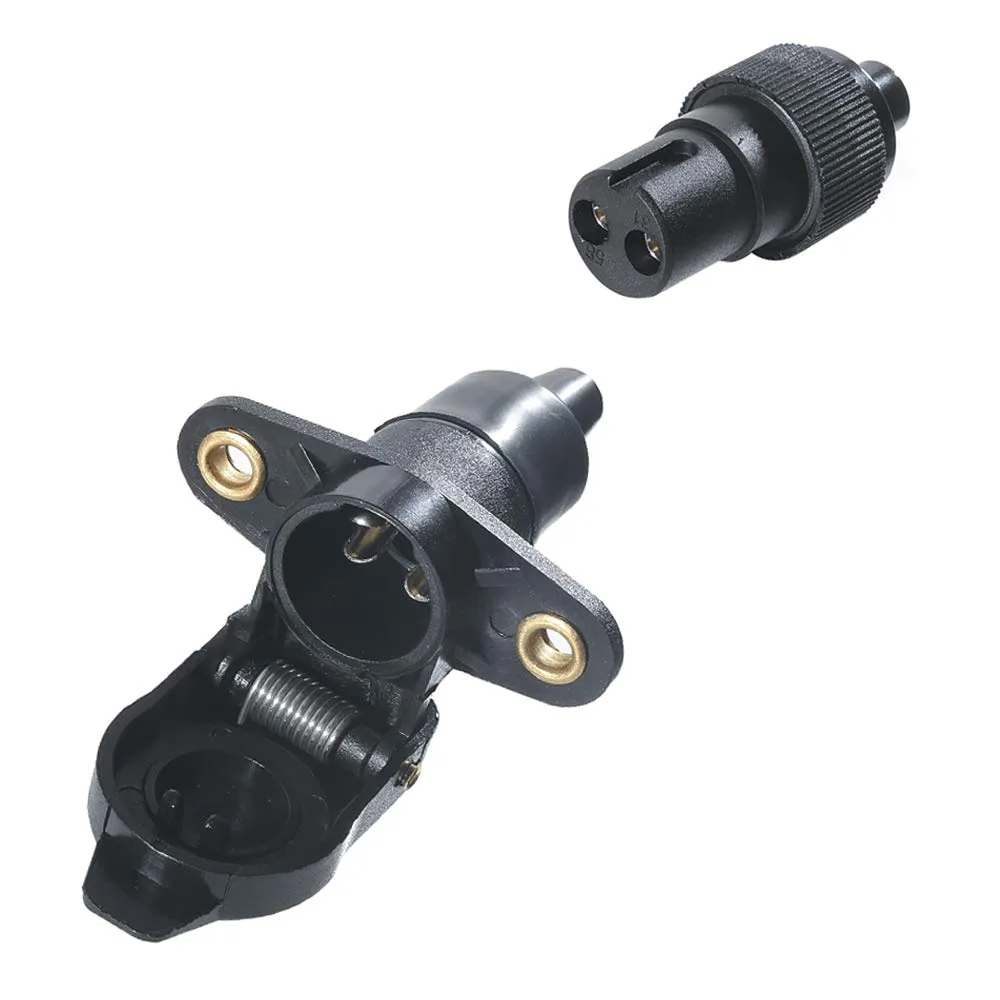 TAEUYYM Spina Rimorchio 2 Poli E Presa Rimorchio 2 Poli, 12V Spina E Presa Rimorchio 2 Poli Impermeabile Connettori Rimorchio, Spina Presa Per Trattore/Rimorchio/Veicolo Agricolo/Macchinari Agricoli