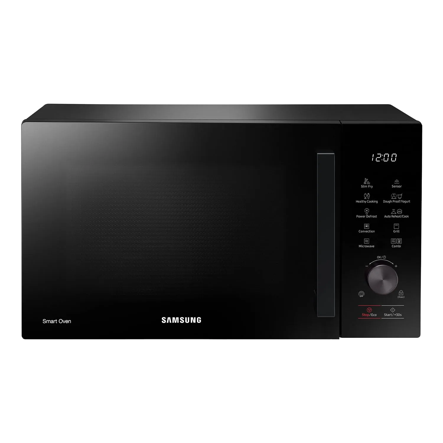 Samsung Forno a Microonde Combinato Bespoke Cottura Ventilata MC28A5137KKE1 con Piatto Doratore e Vaporiera inclusi, Frittura ad aria, Sensor Cook, Capacità: 28L, Colore: Nero, LxAxP: 51,7 x 31,0 x 47