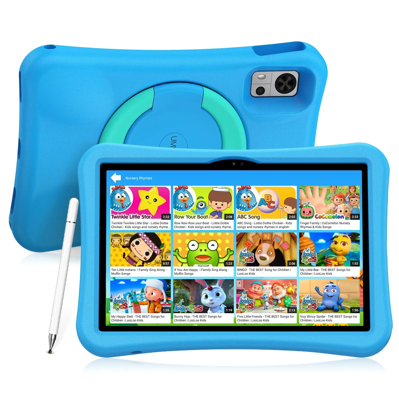 UMIIDIGI Tablet Bambini 10 Pollici,Controllo Genitori,8+128GB, Android Tablet per Adatto a tutte le età/Octa-Core/6000mAh/GPS/WiFi/Dual 4G SIM,G5 Tablets Per Bambini con Case,Blu