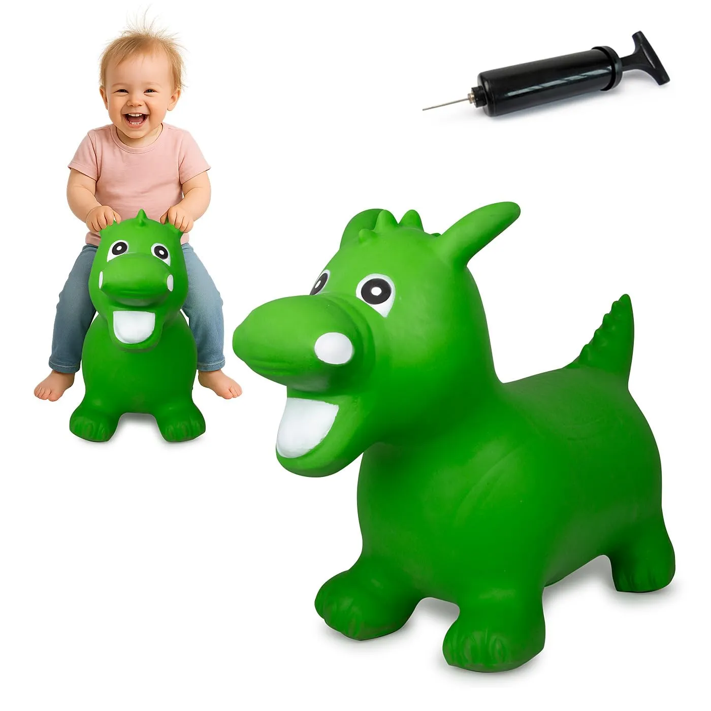 Jamara- Drago Animale Cavalcabile, Multicolore, Medium, 460315