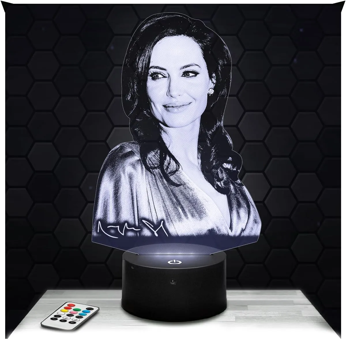 Lampe de chevet, Veilleuse Tactile Dwayne.J Lampe 3D LED illusion, Idée cadeau Noël anniversaire garçon et fille Lampe de nuit chambre d'enfant ou adulte TOP