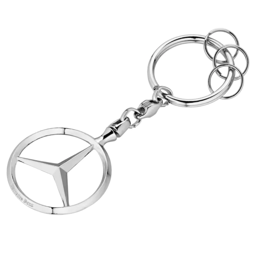 Mercedes-Benz Collection - Portachiavi a forma di Bruxelles, in zinco pressofuso con più mini anelli
