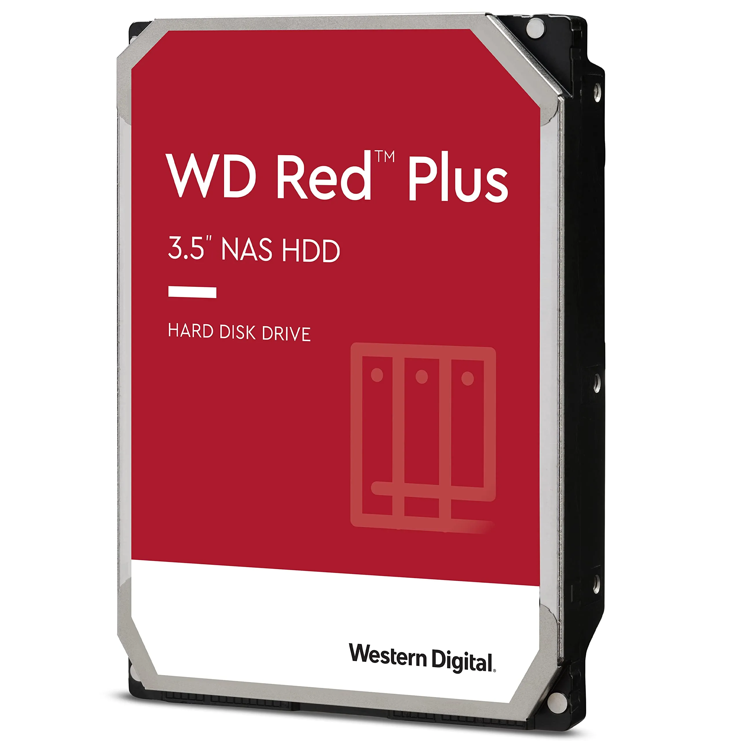 WD Red Plus 6TB NAS Hard Disk Interno 3,5" - 5400 RPM, SATA 6Gb/s, CMR, Cache da 256MB