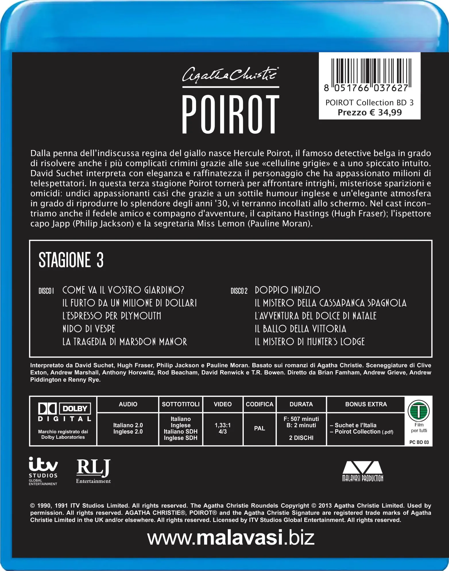 Poirot Collection - Stagione 03 (2 Blu-Ray)