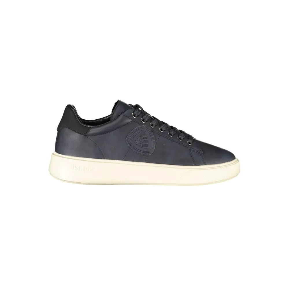Blauer F5buk01 Sneakers Con Lacci In Ecopelle Da Uomo NAVY 43