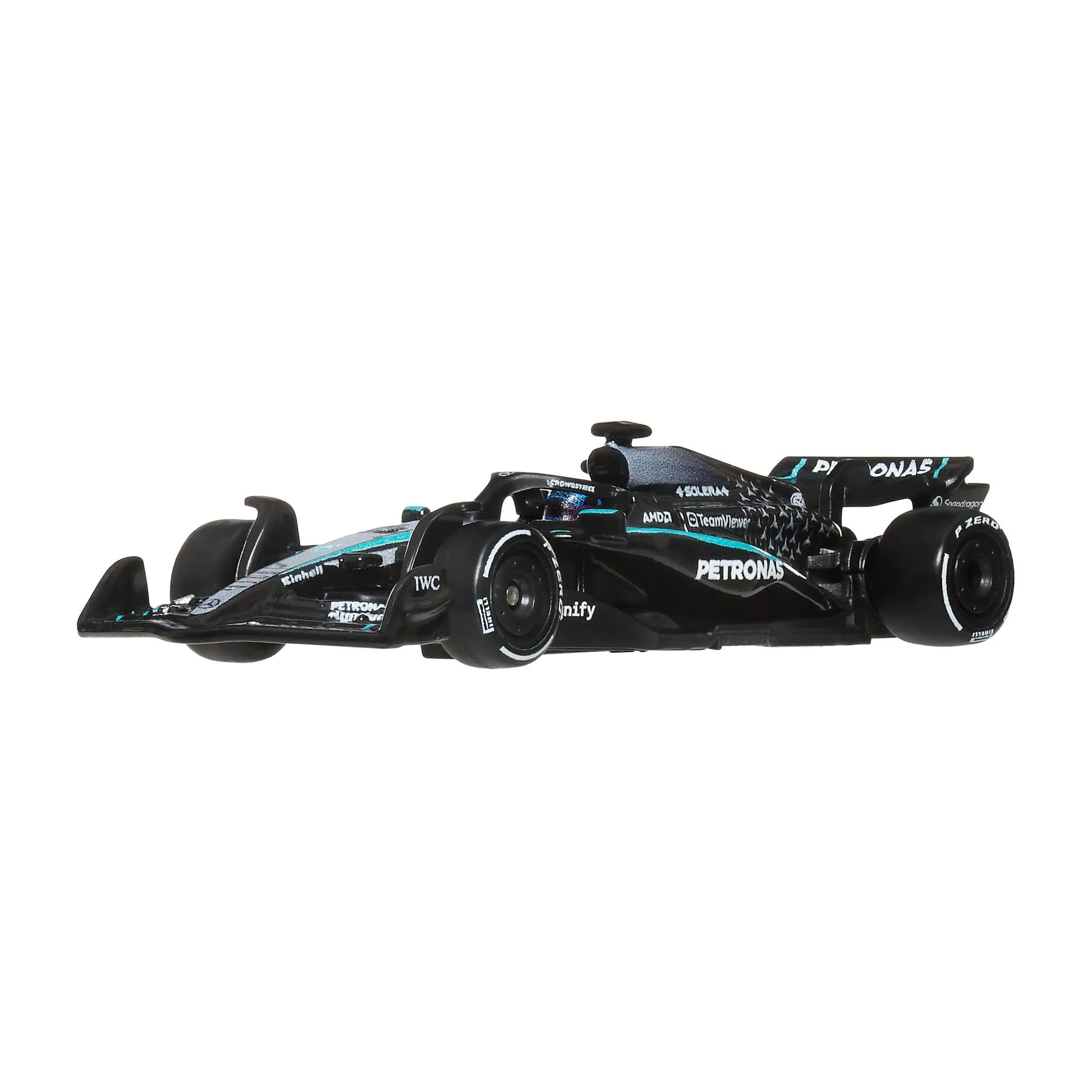 Hot Wheels Premium Formula 1 - Mercedes-Benz Race Team Driver 1, Auto da Corsa collezionabile in Scala 1:64, Telaio in Metallo e Pneumatici Real Riders, per Fan e Collezionisti, JKD80