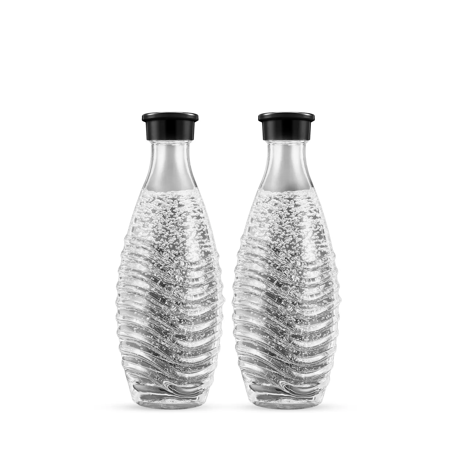 SodaStream Duopack - 2 bottiglie in vetro per gasatori modelli Penguin e Crystal, 2 x 0,6 litri