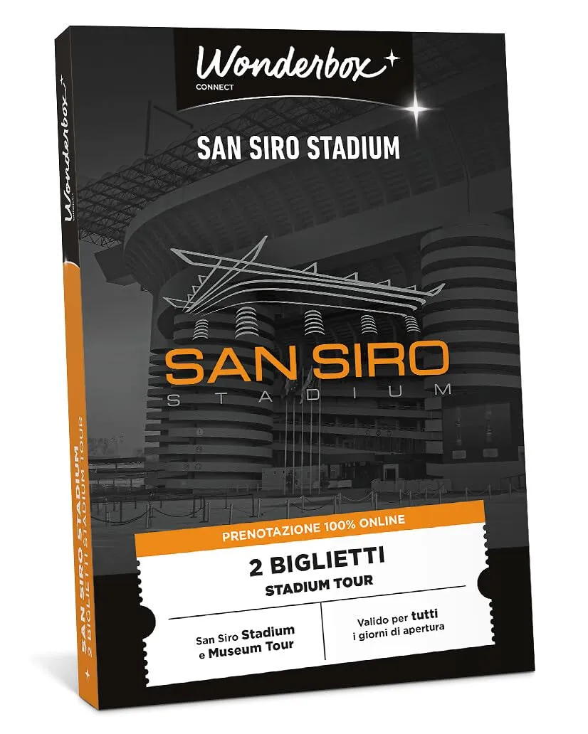 Wonderbox Connect - Cofanetto Regalo - San Siro Stadium - 2 biglietti per il tour dello stadio e del museo - Valido 27 mesi
