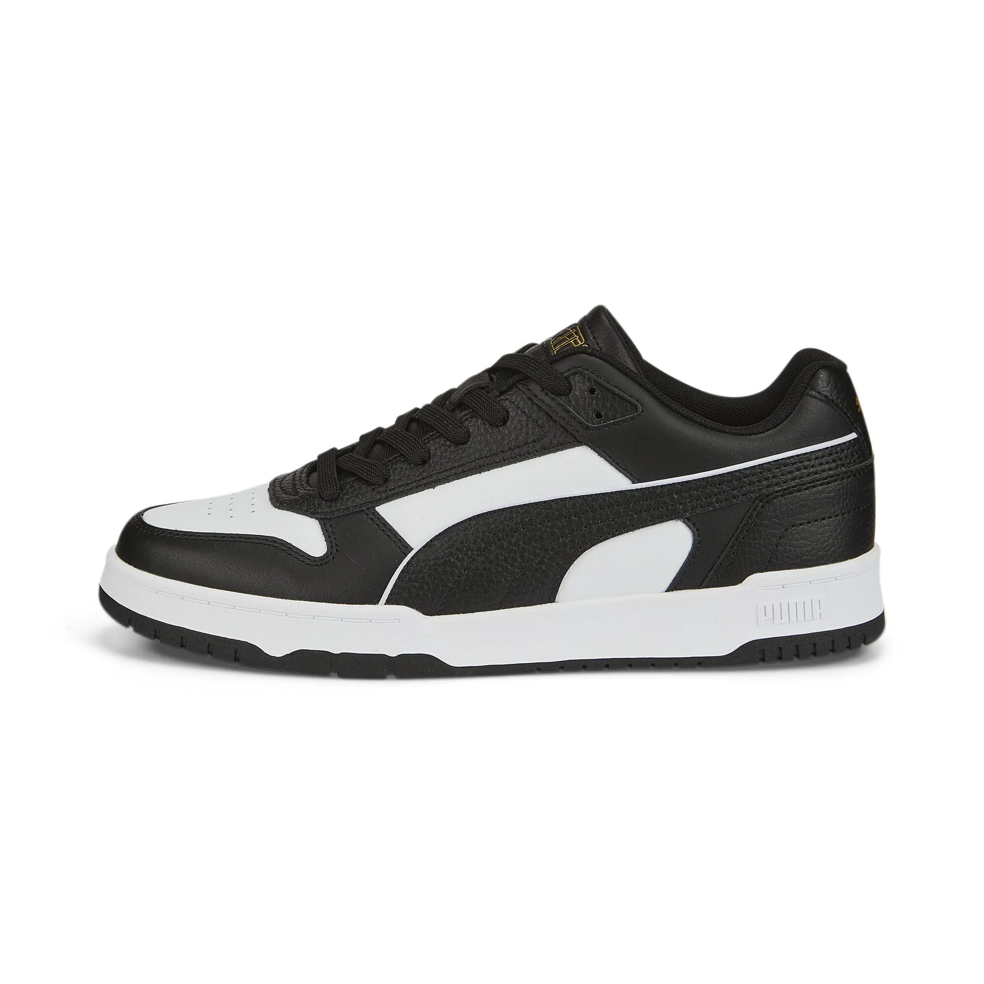 PUMA Rbd Game Low, Scarpe da Ginnastica Unisex - Adulto, Puma Black Puma White Puma Team Gold, 43 EU
