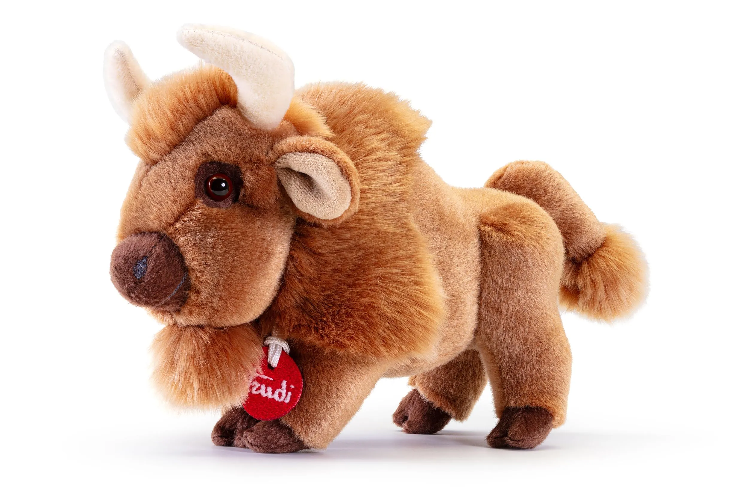 Trudi Bisonte Rocky Animali fattoria peluche, Regalo compleanno o Natale | 23x14x19cm taglia S | Classici fattoria | modello 69472