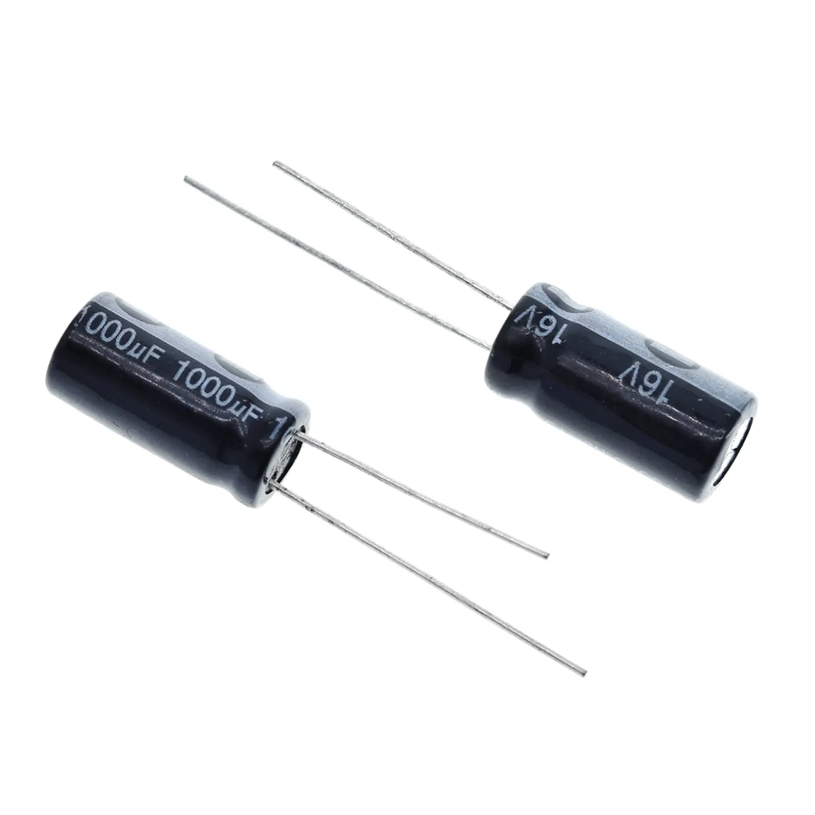 EFARMA Condensatori elettrolitici, 100 condensatori elettrolitici in Alluminio da 1000uF 16V, Dimensioni 8x16mm