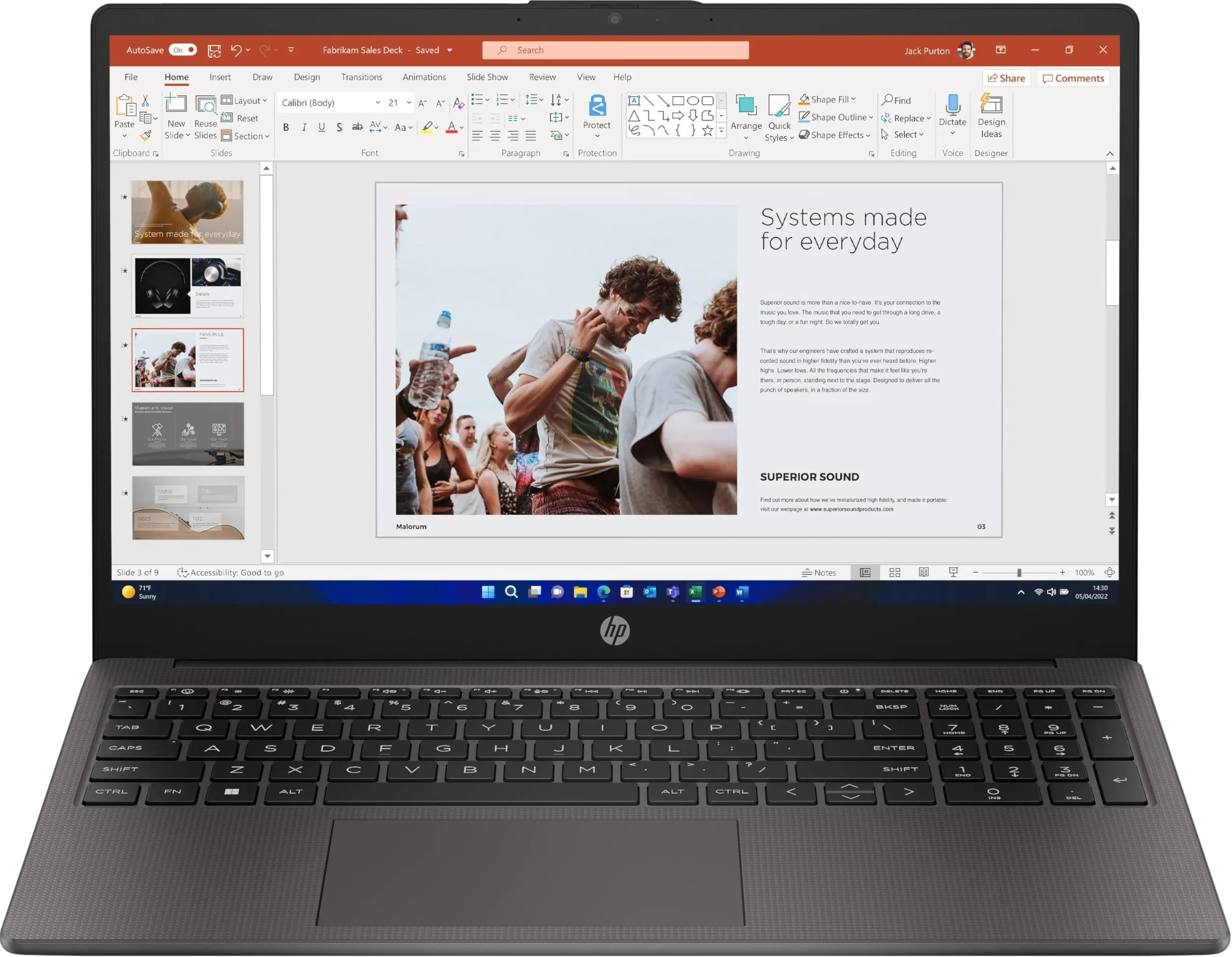 NB 15,6 I3-N305U 8GB 512SSD W11P HP 250 G10