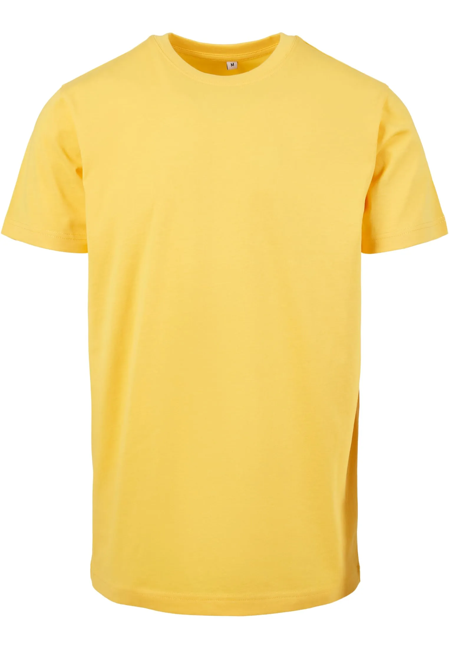 Build Your Brand T-Shirt Round Neck, Taxi Yellow, M Uomo