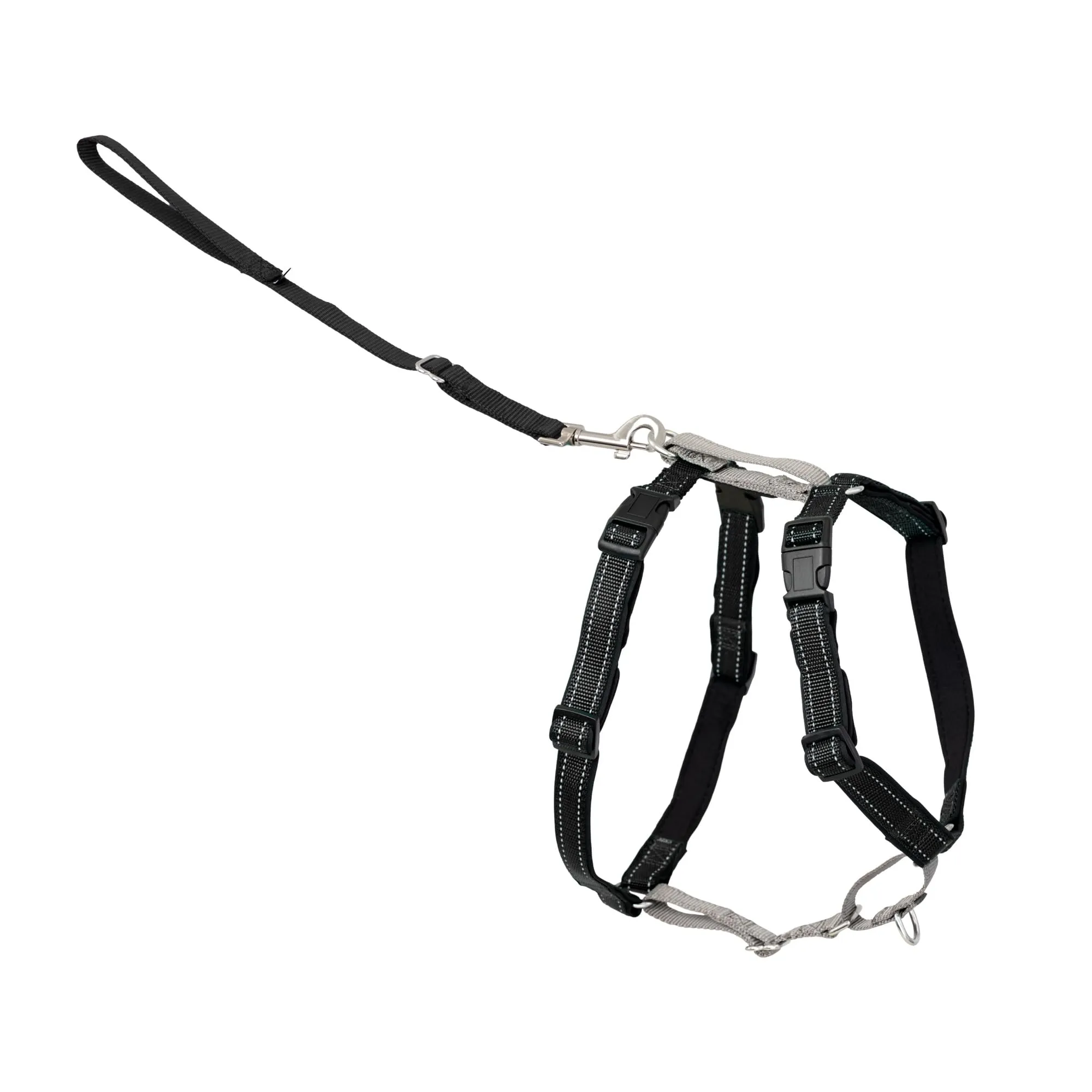 PetSafe - Pettorina per cani 3 in 1, soluzione anti-trazione per cani, riflettente, clip frontale con anello a D che aiutai cani a smettere di tirare, comode cinghie imbottite - maniglia superiore che