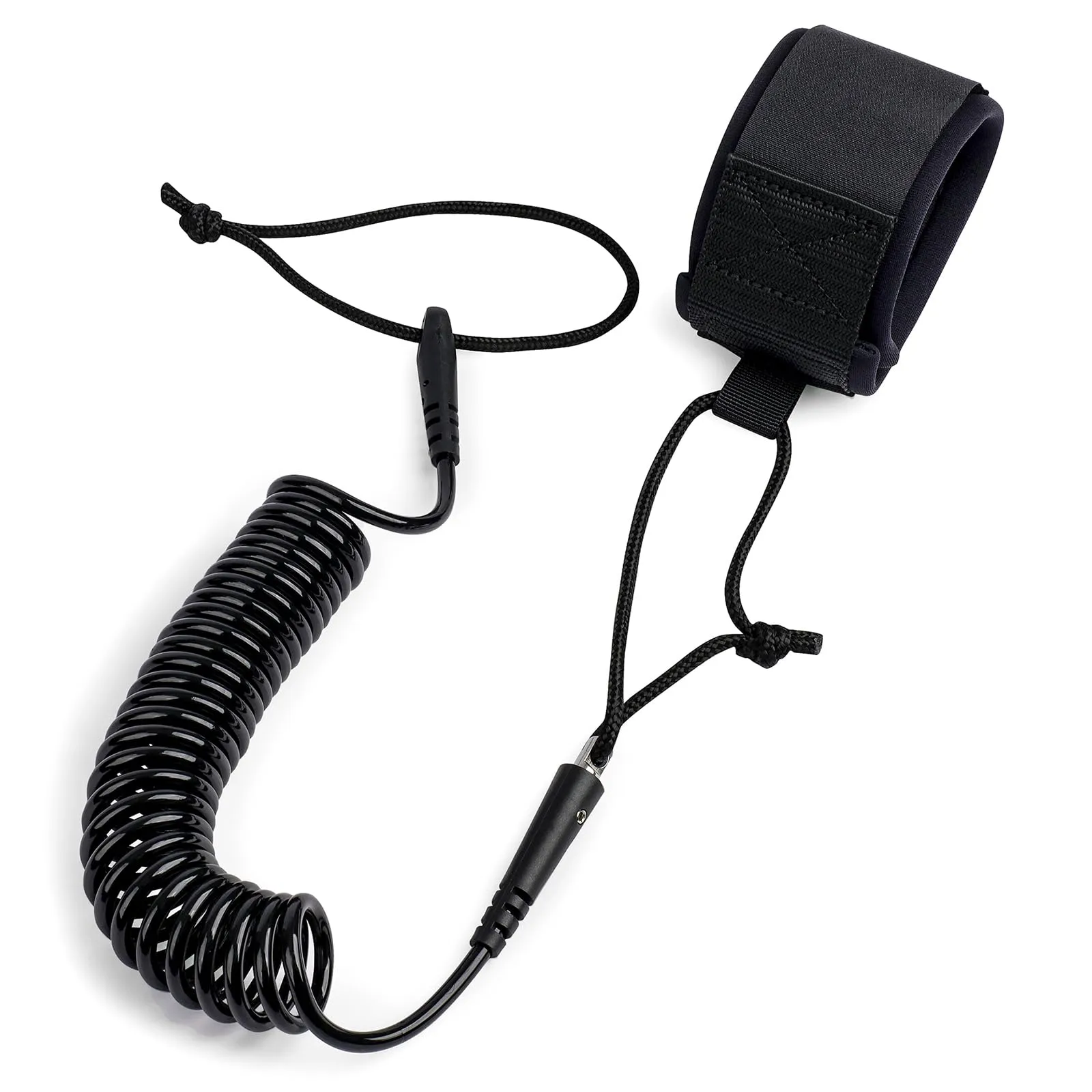 Abahub SUP Leash, Guinzaglio Tavola da Surf SUP Safety Line, Nero 10ft 5mm Guinzaglio per Adulti
