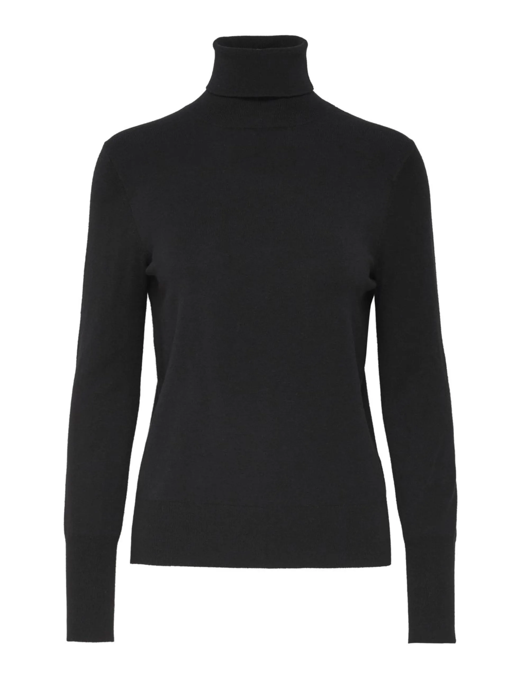 ONLY Onlvenice L/S Rollneck Pullover Knt Noos, Dolcevita Donna, Nero, L