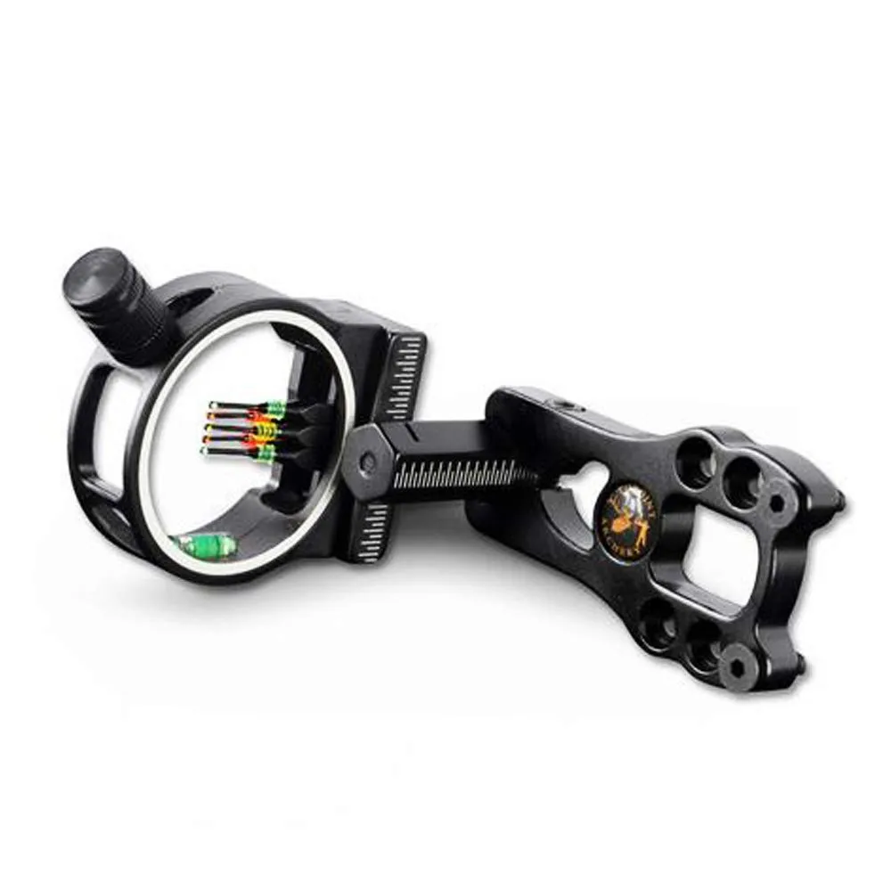 SHARROW 5 Pin Bow Sight Visione di Arco a Fibre Ottiche Alluminio Lega per Arco Compound