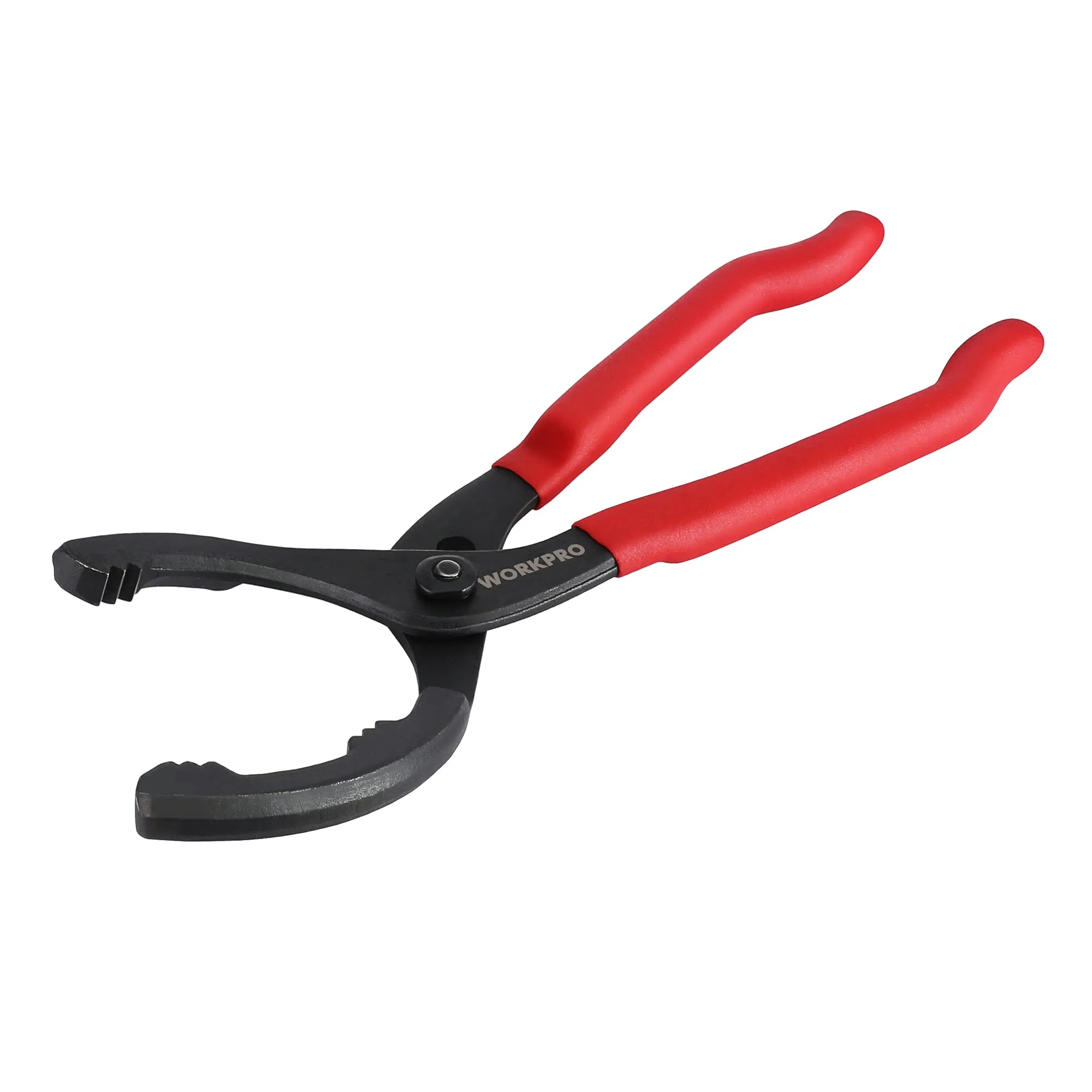 WORKPRO Pinza per Filtro Olio Regolabile 30cm, Chiave Filtro Olio con Impugnatura Antiscivolo per Filtri Olio da Ø 60mm a Ø 102mm