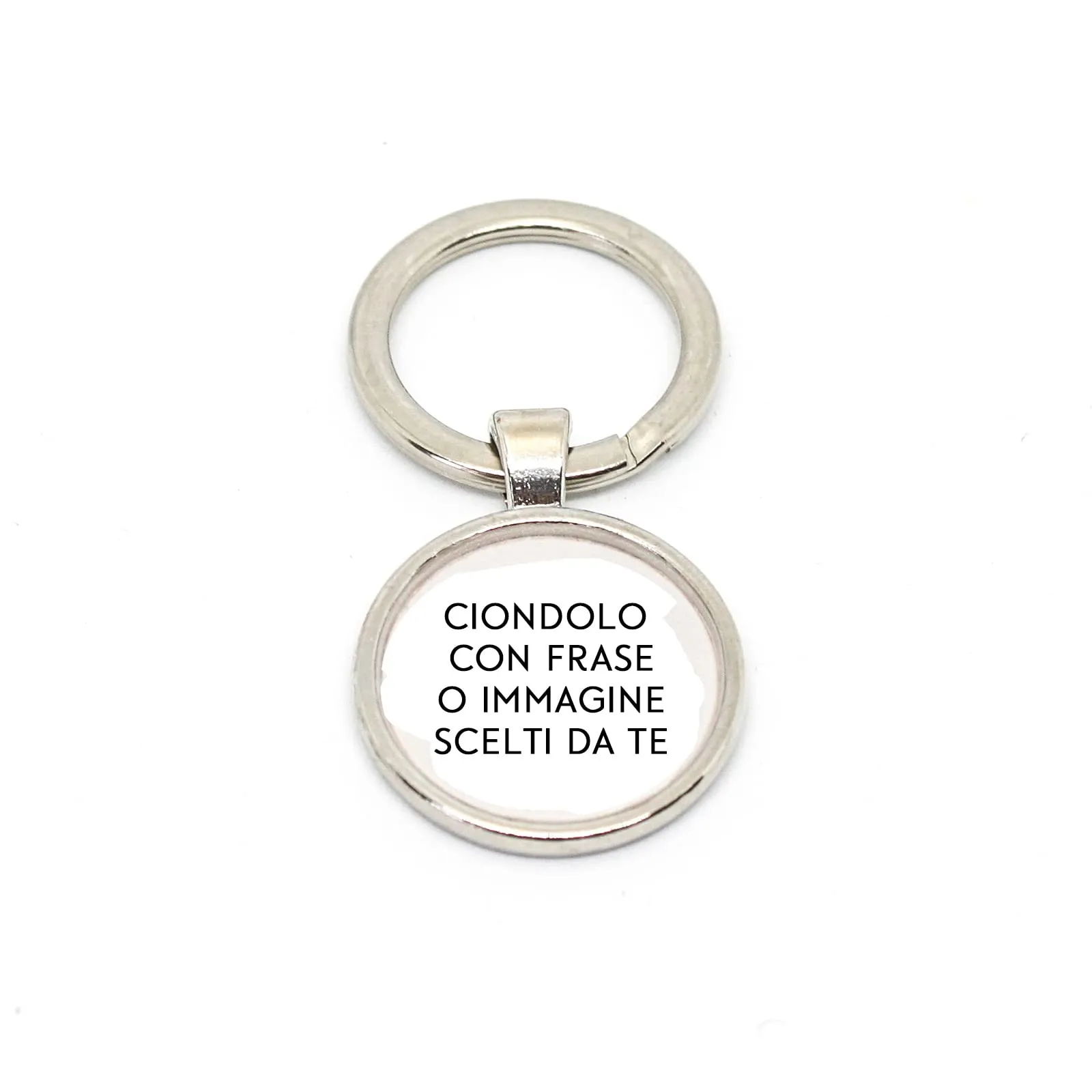 Portachiavi o collana o bracciale o orecchini personalizzabili con la frase o l'immagine che desideri - portachiavi personalizzato - collana personalizzata
