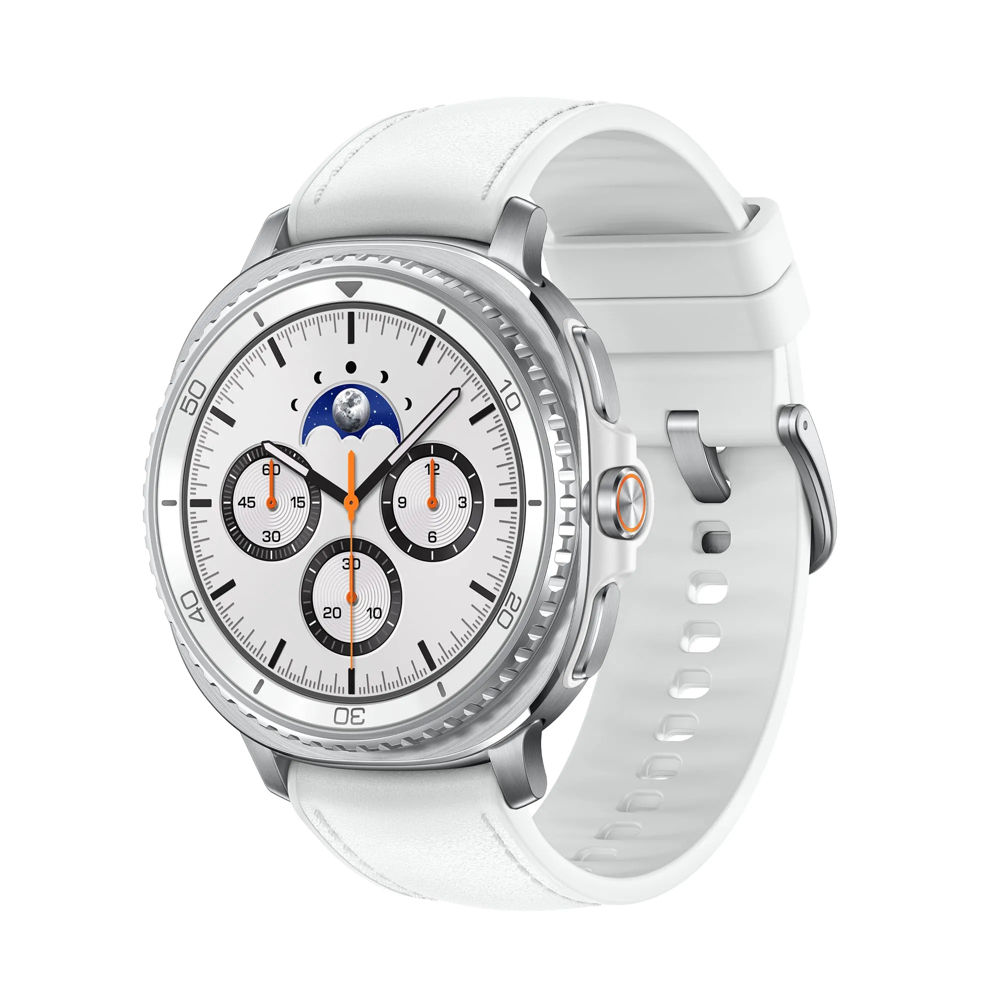 Samsung Galaxy Watch8 Classic (White, BT, 46mm) Smartwatch Galaxy AI, Design Resistente agli Urti, Ghiera Girevole, Processore 3nm, Monitoraggio Attività Fisica e Sonno, One UI 8 [Versione Italiana]