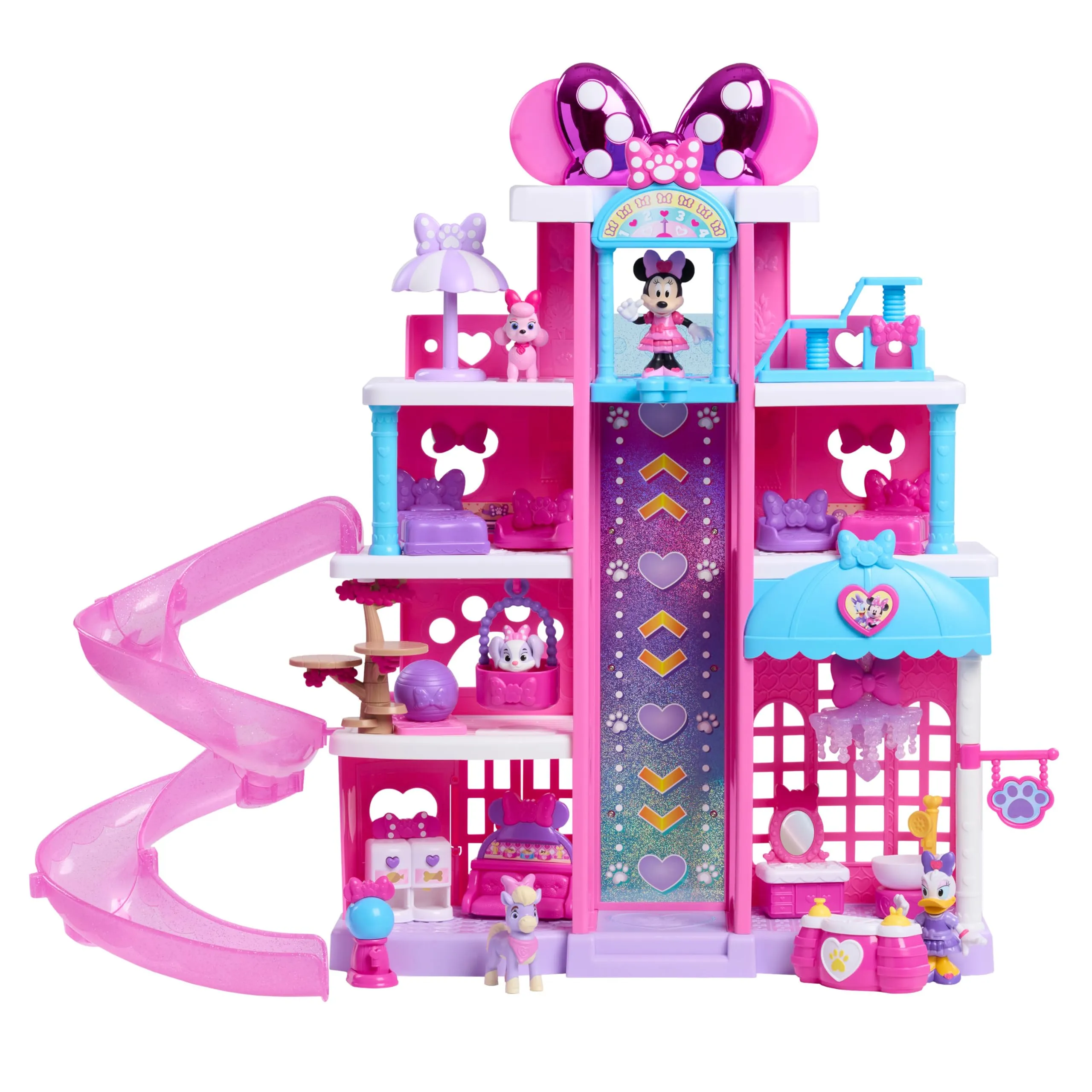Just Play Disney Jr. Minnie Mouse - Set da gioco per animali domestici, 50 cm, 23 pezzi inclusi, dai 3 anni in su