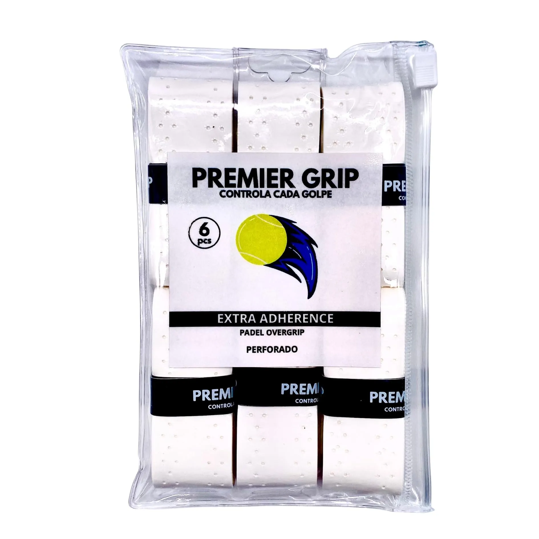 Premier Grip® Grip Padel | Grip perforato | Overgrip Padel | pacchetti 6/12/60 unità | Grip Racchetta | Massimo assorbimento del sudore | Nastro antiscivolo | Accessori Padel (6)