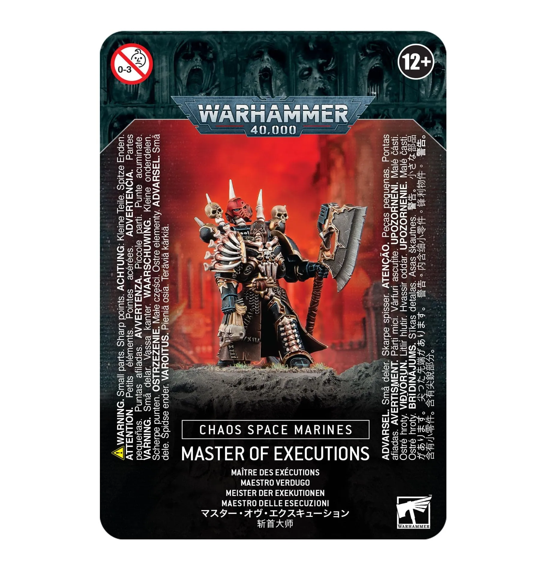 Games Workshop Warhammer 40k - Space Marine del Caos Master of Executions 43-44 Nero