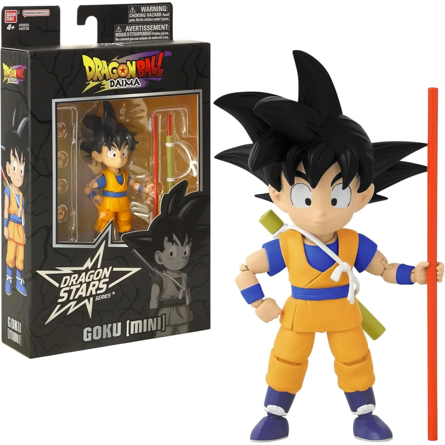 Bandai - Dragon Ball Daima Kid Goku - Figura Dragon Star 17 cm - Figura Kid Goku - Licenza ufficiale Dragon Ball - Mini figura articolata di Goku - Giocattolo per bambini dai 4 anni in su - 40735