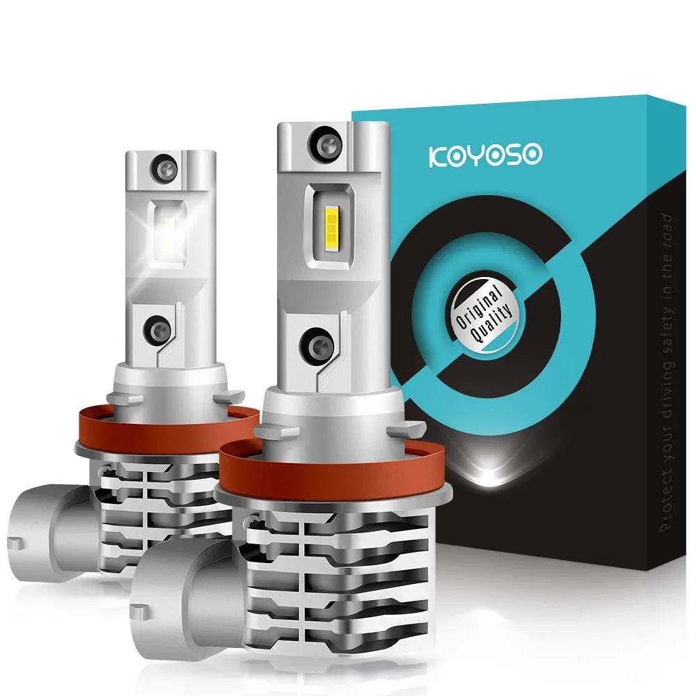 KOYOSO H11 LED Fendinebbia 110W 14000LM, H8/H9 Lampadine Luci Antinebbia 6000LM, 12V 6000K Bianco