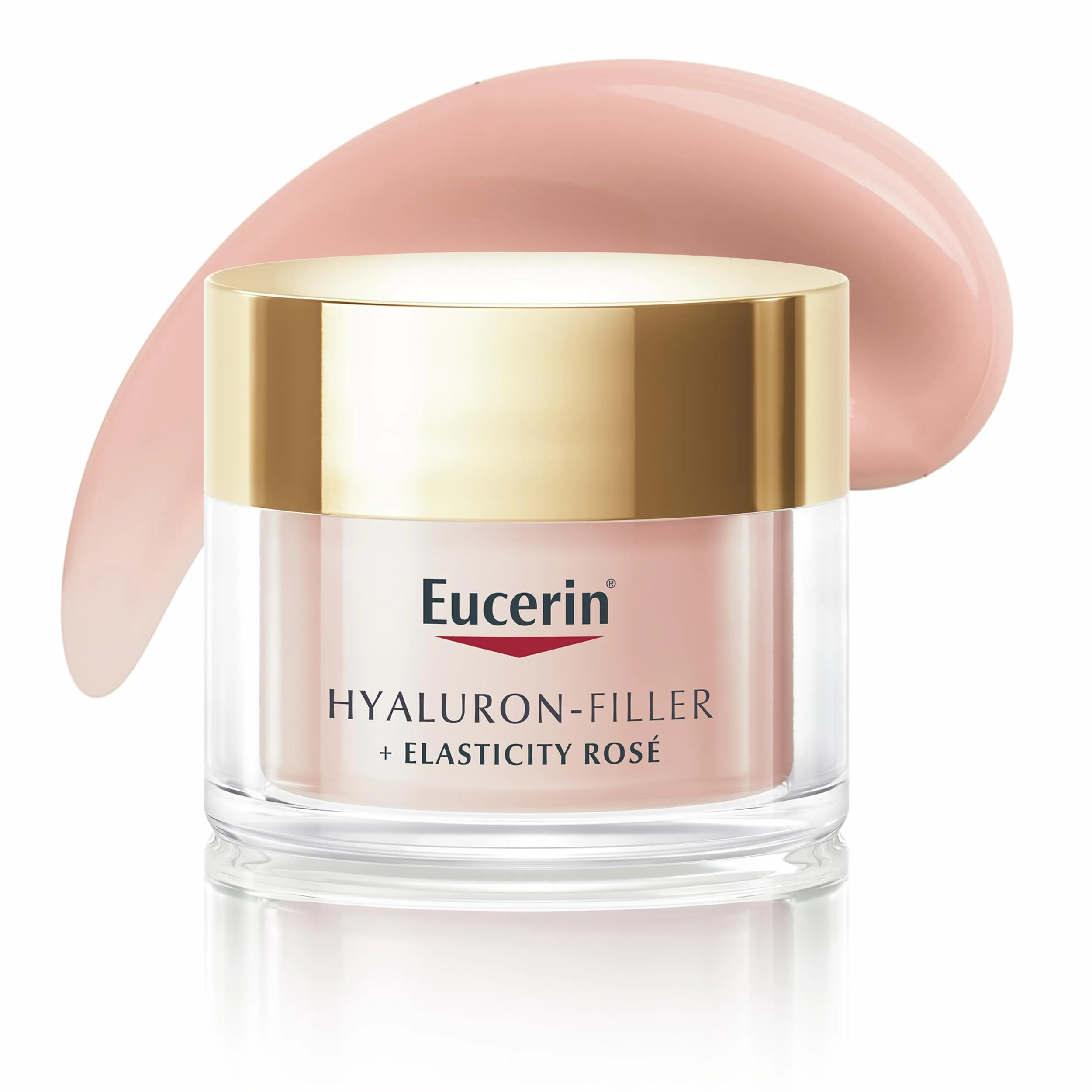 Eucerin Hyaluron-Filler + Elasticity Crema Giorno Rosé SPF 30 50 ml, Crema colorata viso antimacchie e antirughe, Formula con Acido Ialuronico idratante per tutti i tipi di pelle
