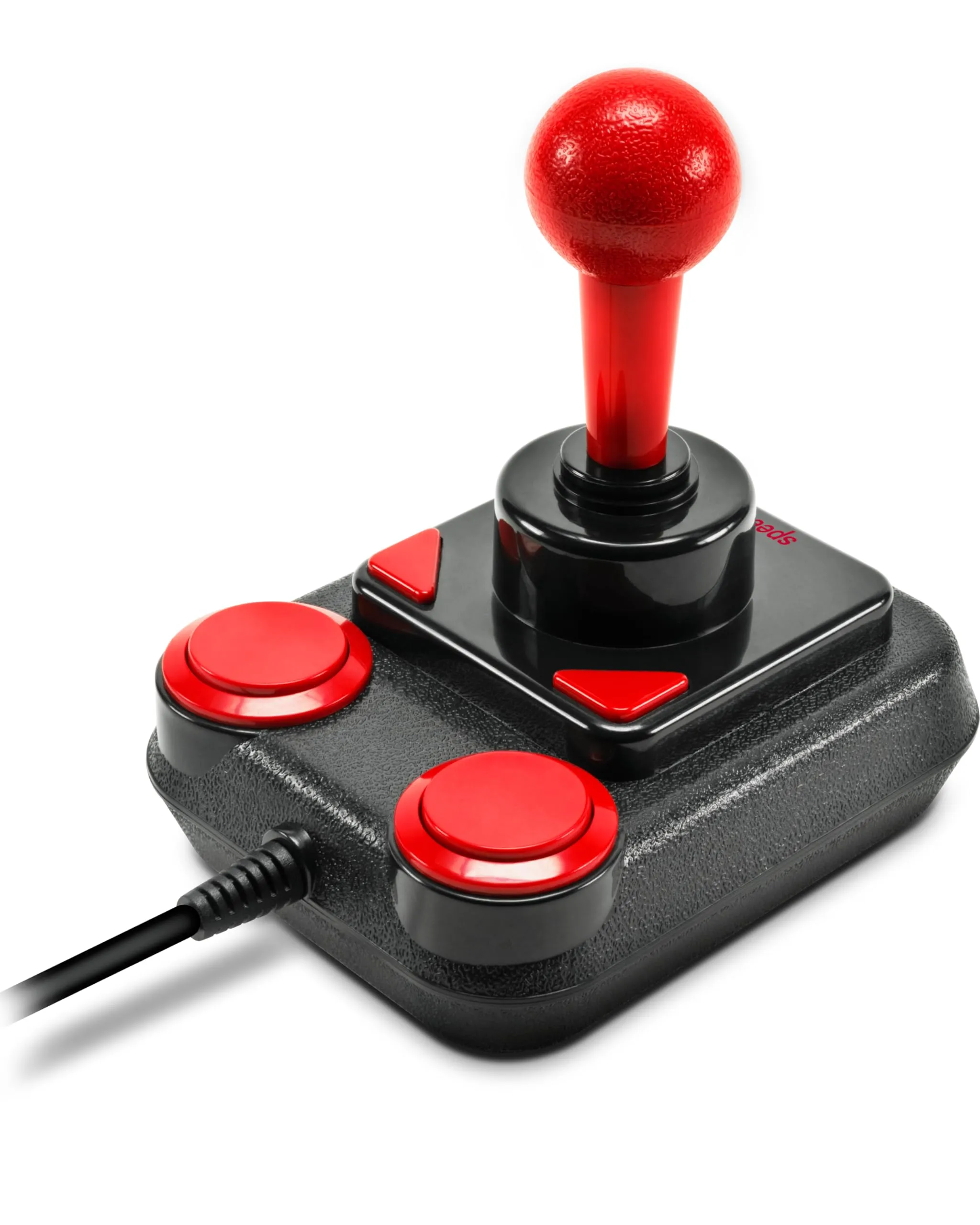 Speedlink COMPETITION PRO EXTRA USB Joystick - Joystick digitale con DirectInput e microinterruttore, Compatibile con Windows e Android, Nero/Rosso