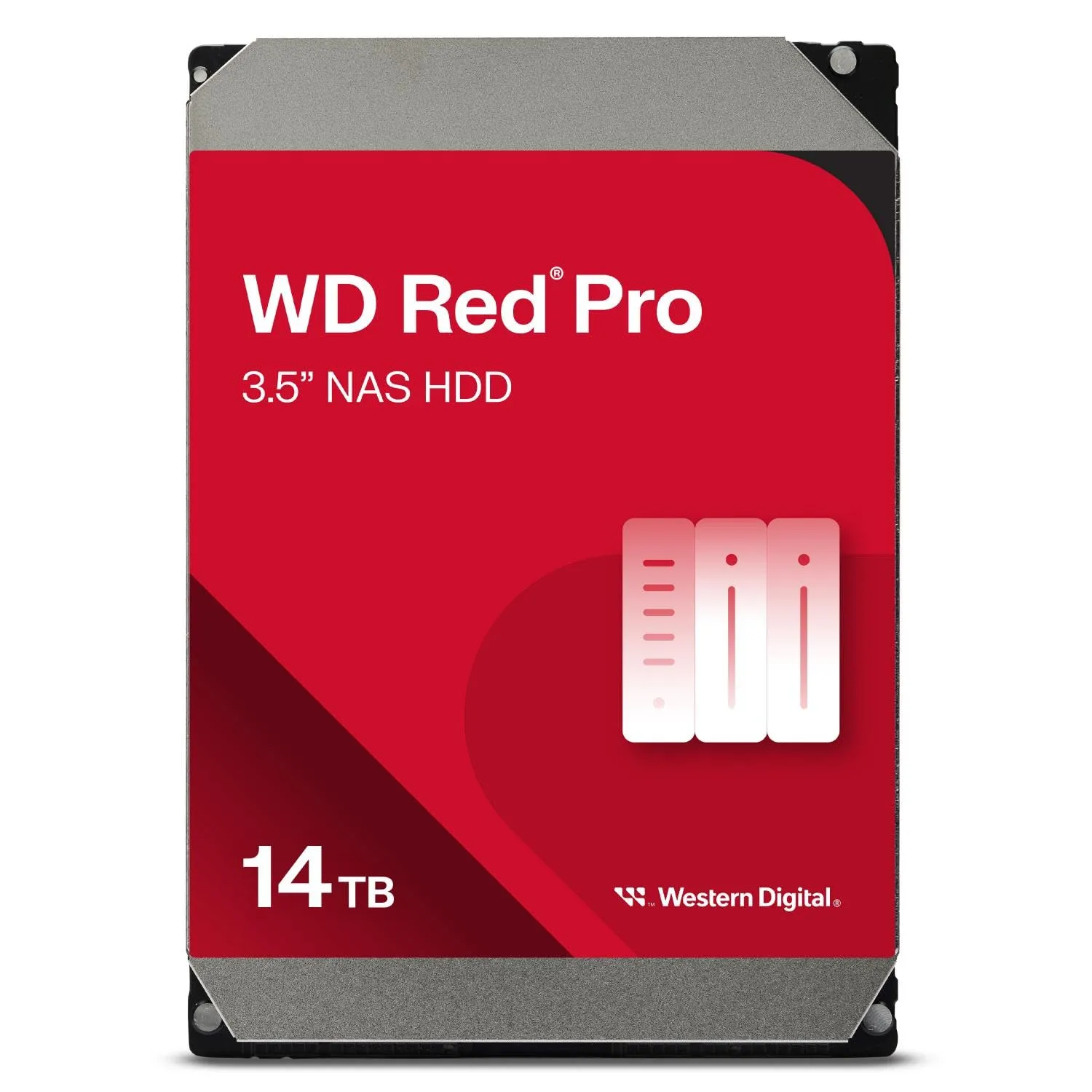 WD Red Pro 14TB NAS Hard Disk Interno 3,5" - 7200 RPM, SATA 6 Gb/s, CMR, Cache da 512MB