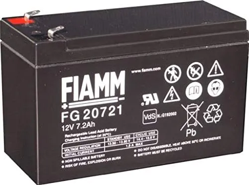 Fiamm FG20721 12 V 7,2 Ah batteria al piombo/AGM piombo non tessuto VDs